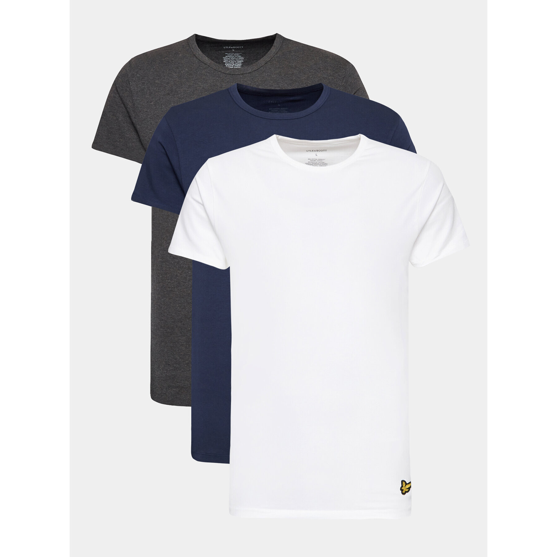 Lyle & Scott Комплект 3 тишърти Maxwell 3 Pack T-shirt LG1800V Бял Regular Fit - Pepit.bg