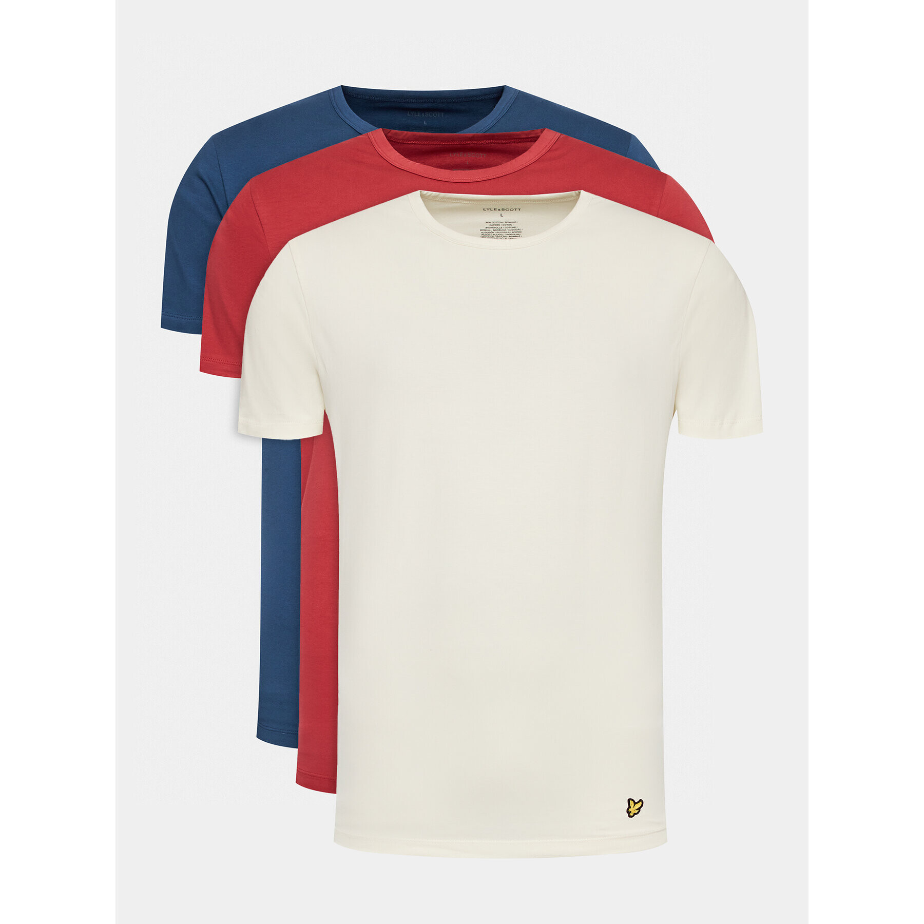 Lyle & Scott Комплект 3 тишърти Maxwell 3 Pack T-shirt LG1800V Син Regular Fit - Pepit.bg