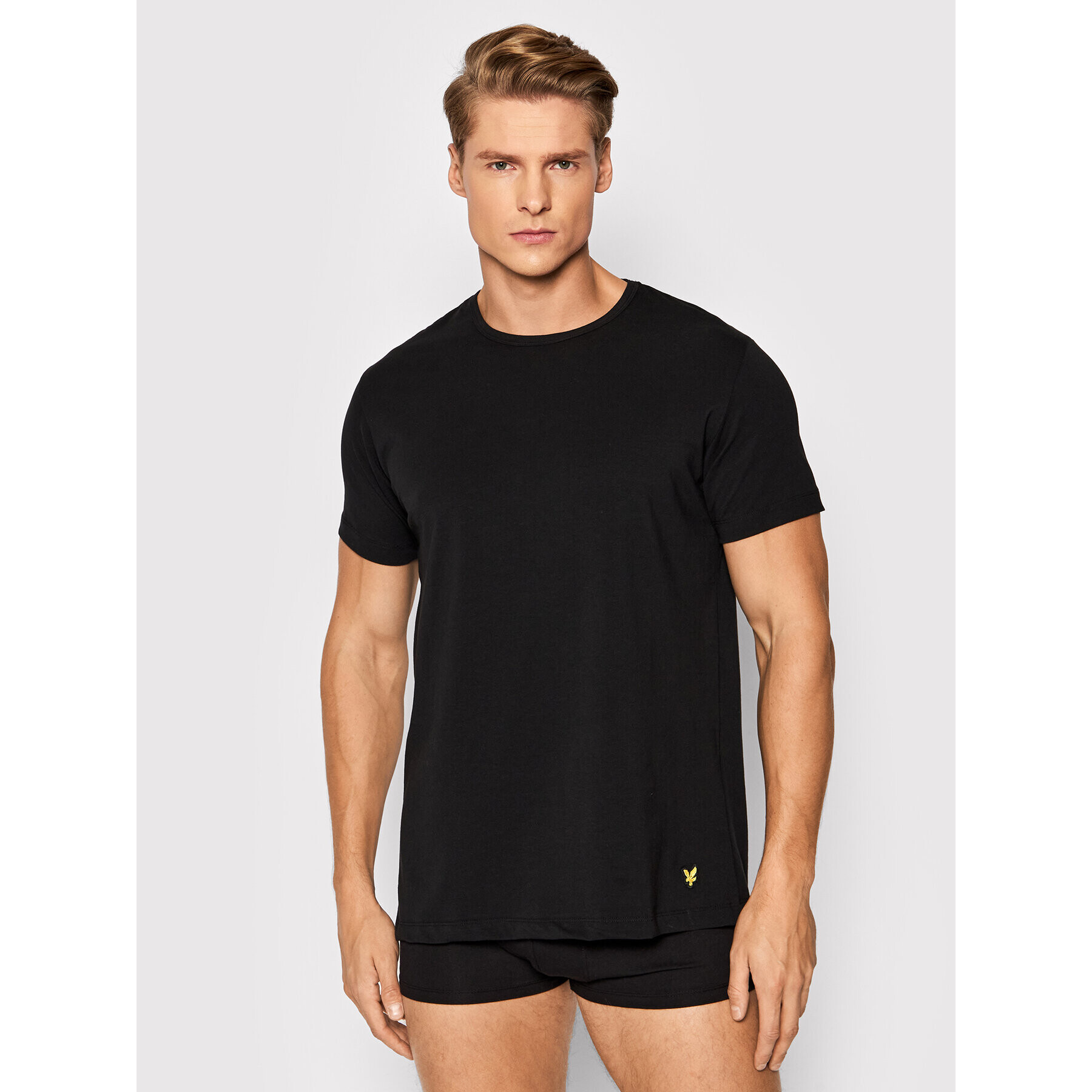 Lyle & Scott Комплект 3 тишърти Maxwell LS3PKT900 Черен Regular Fit - Pepit.bg