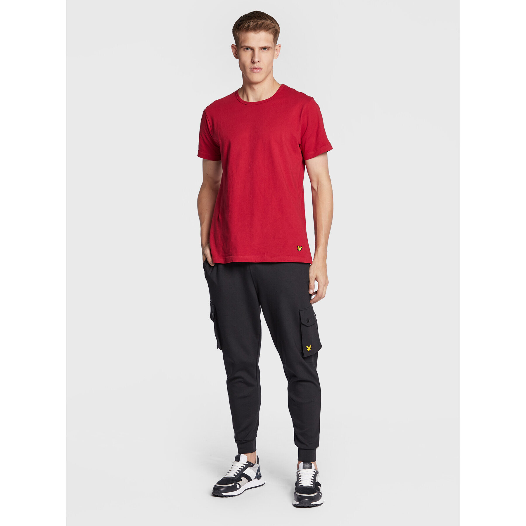Lyle & Scott Комплект 3 тишърти Maxwell LS3PKT900 Цветен Regular Fit - Pepit.bg