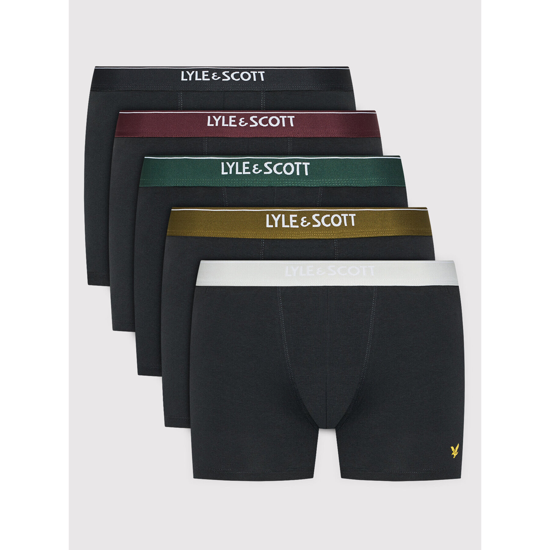 Lyle & Scott Комплект 5 чифта боксери Jackson LS5UW001 Черен - Pepit.bg