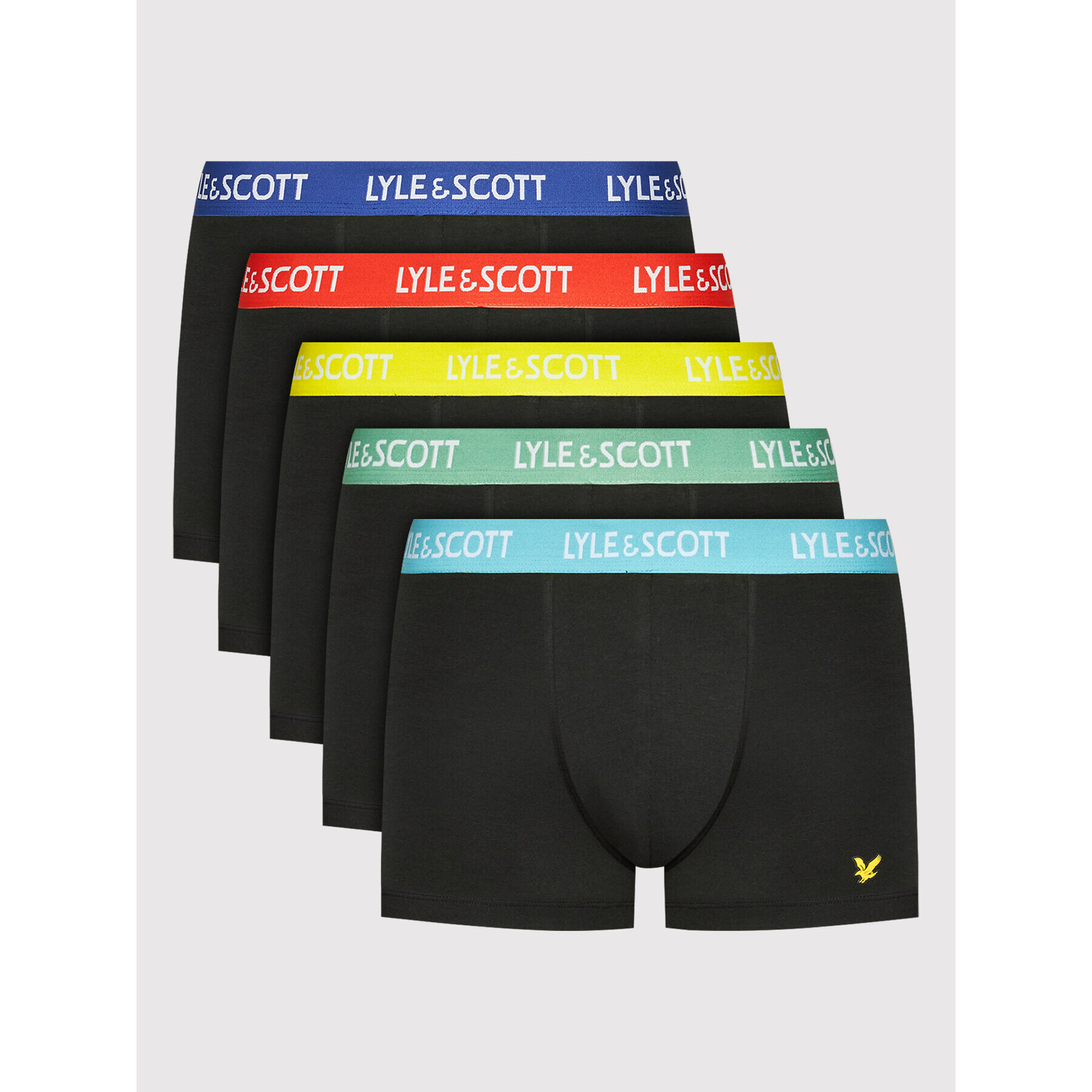 Lyle & Scott Комплект 5 чифта боксери Miller LSSUW005 Черен - Pepit.bg