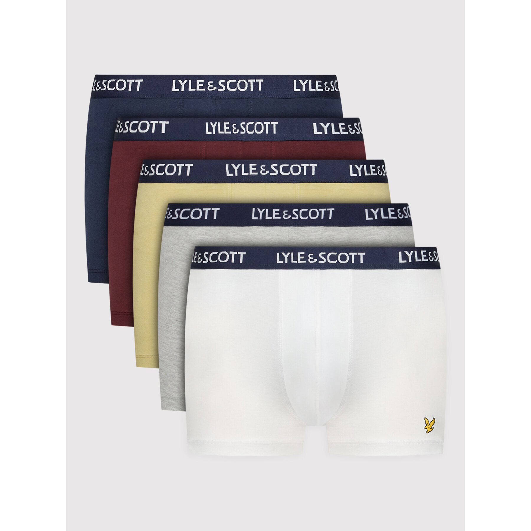 Lyle & Scott Комплект 5 чифта боксери Miller LSSUW005 Цветен - Pepit.bg