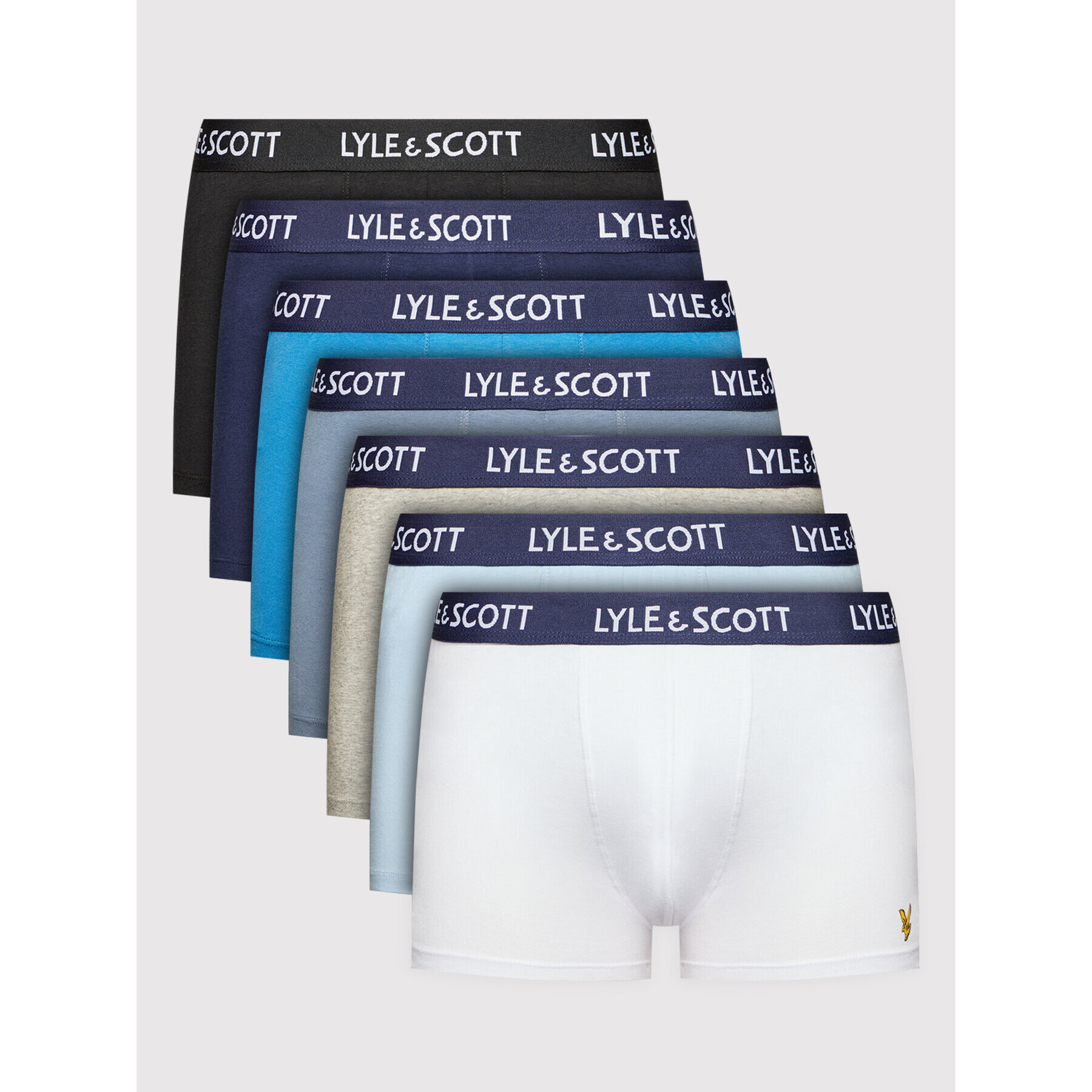 Lyle & Scott Комплект 7 чифта боксери Cody LS7UW001 Цветен - Pepit.bg