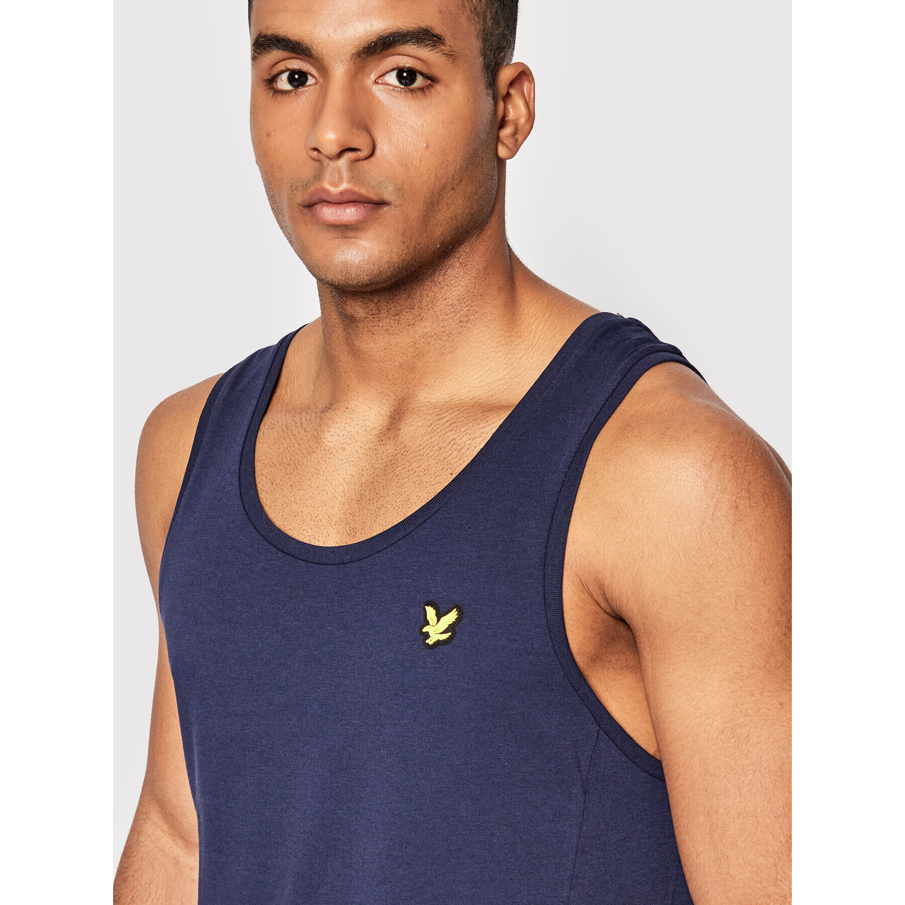 Lyle & Scott Мъжки топ Dartmoor TS1260SP Тъмносин Regular Fit - Pepit.bg