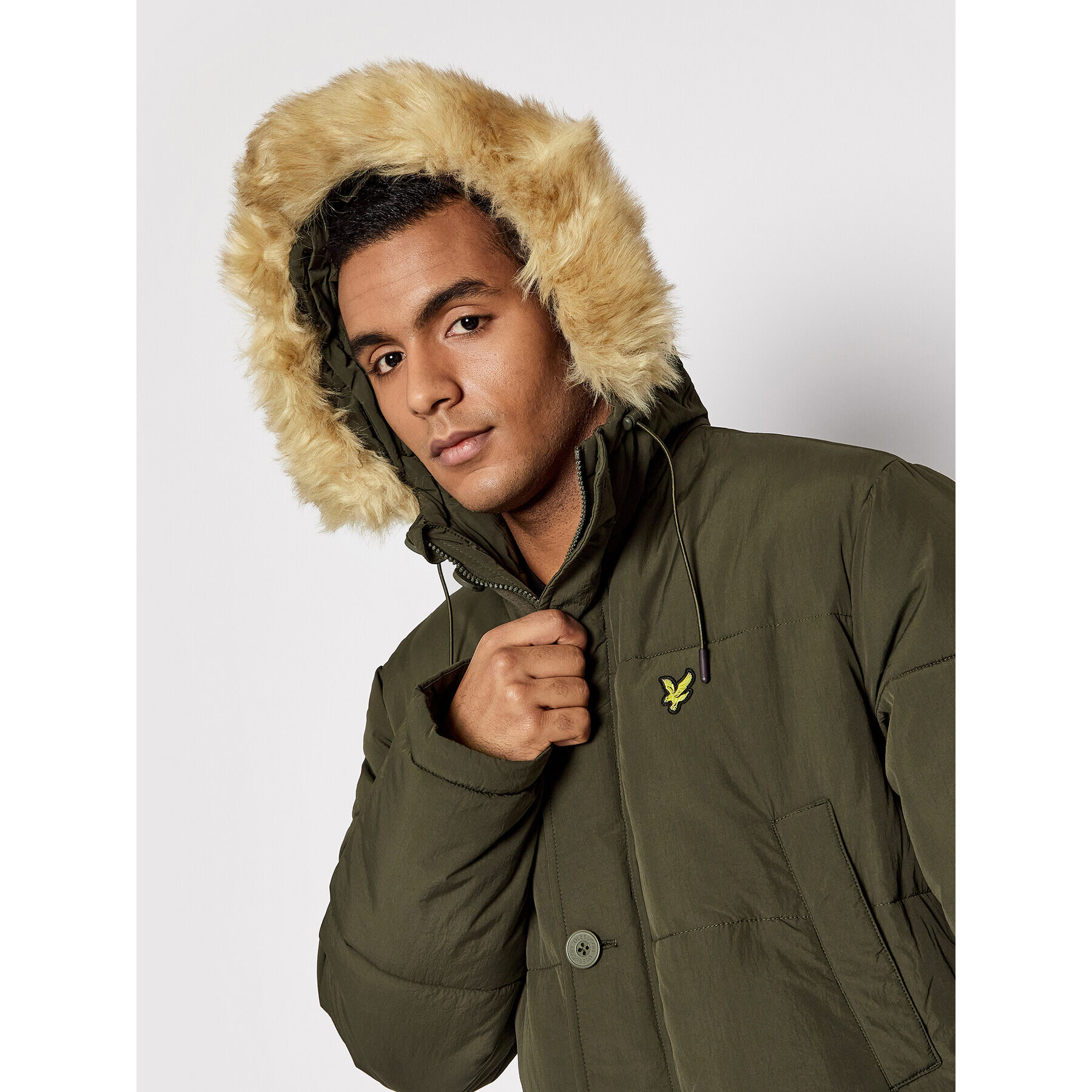 Lyle & Scott Парка Heavyweight Longline JK1320V Зелен Regular Fit - Pepit.bg