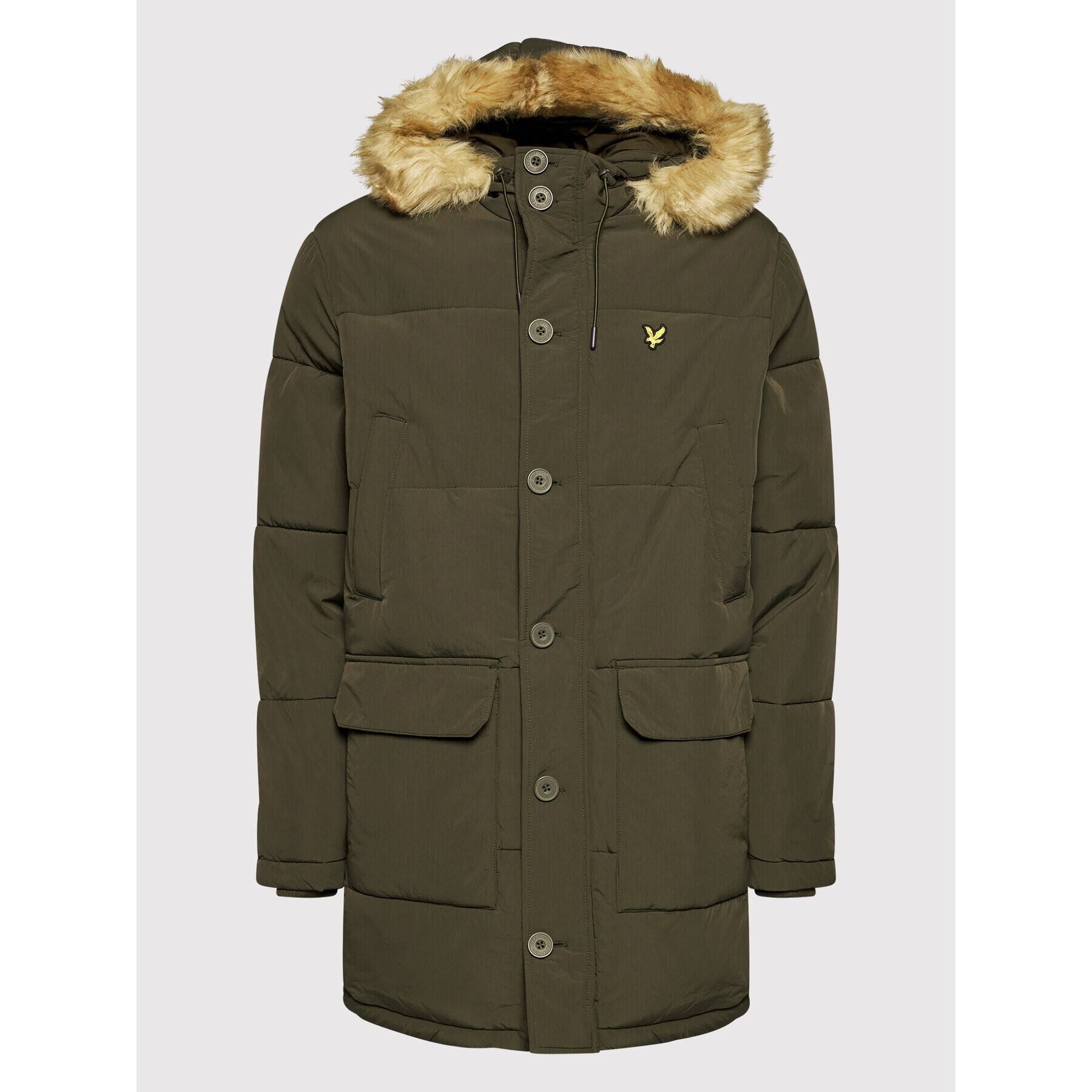 Lyle & Scott Парка Heavyweight Longline JK1320V Зелен Regular Fit - Pepit.bg