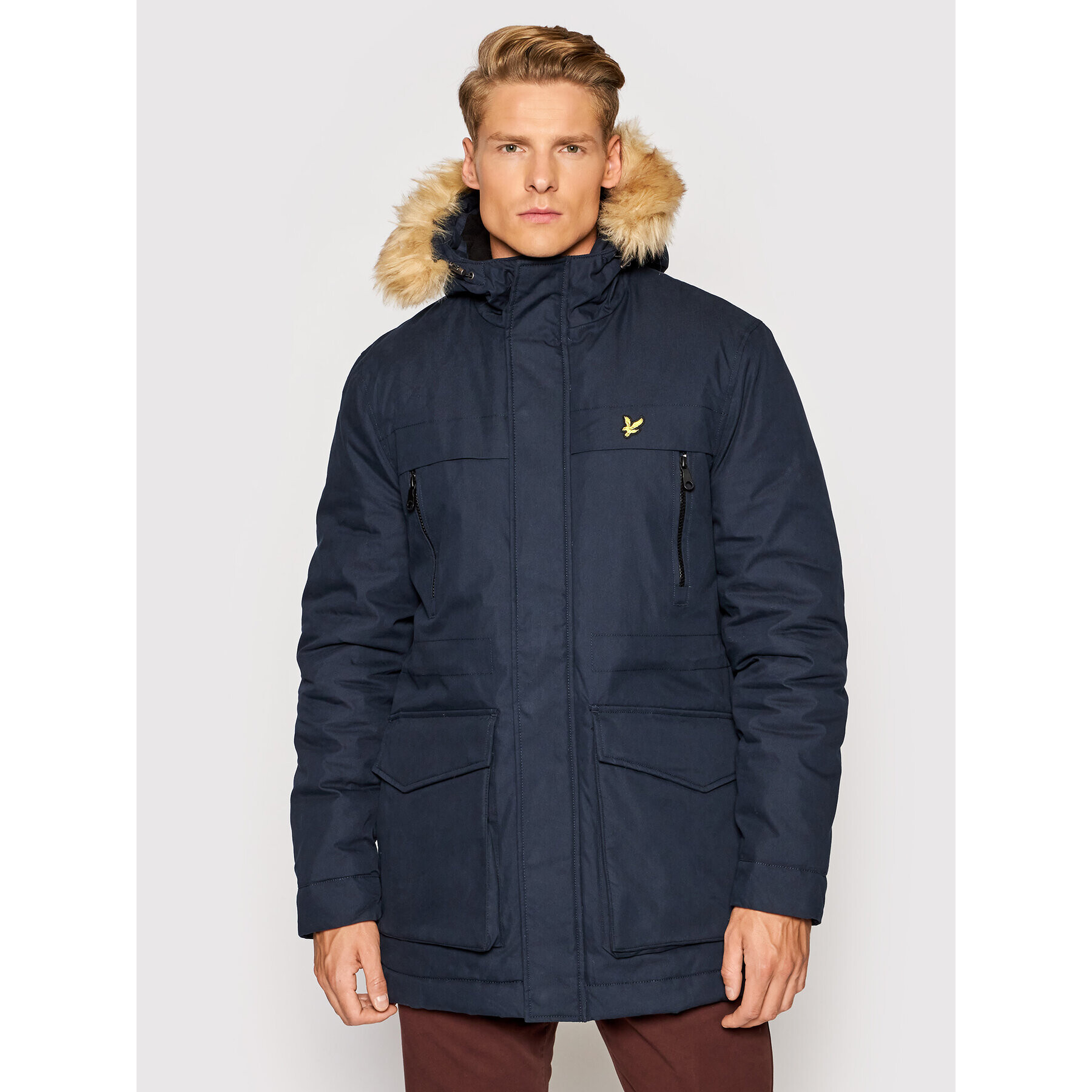 Lyle & Scott Парка JK1536V Тъмносин Regular Fit - Pepit.bg
