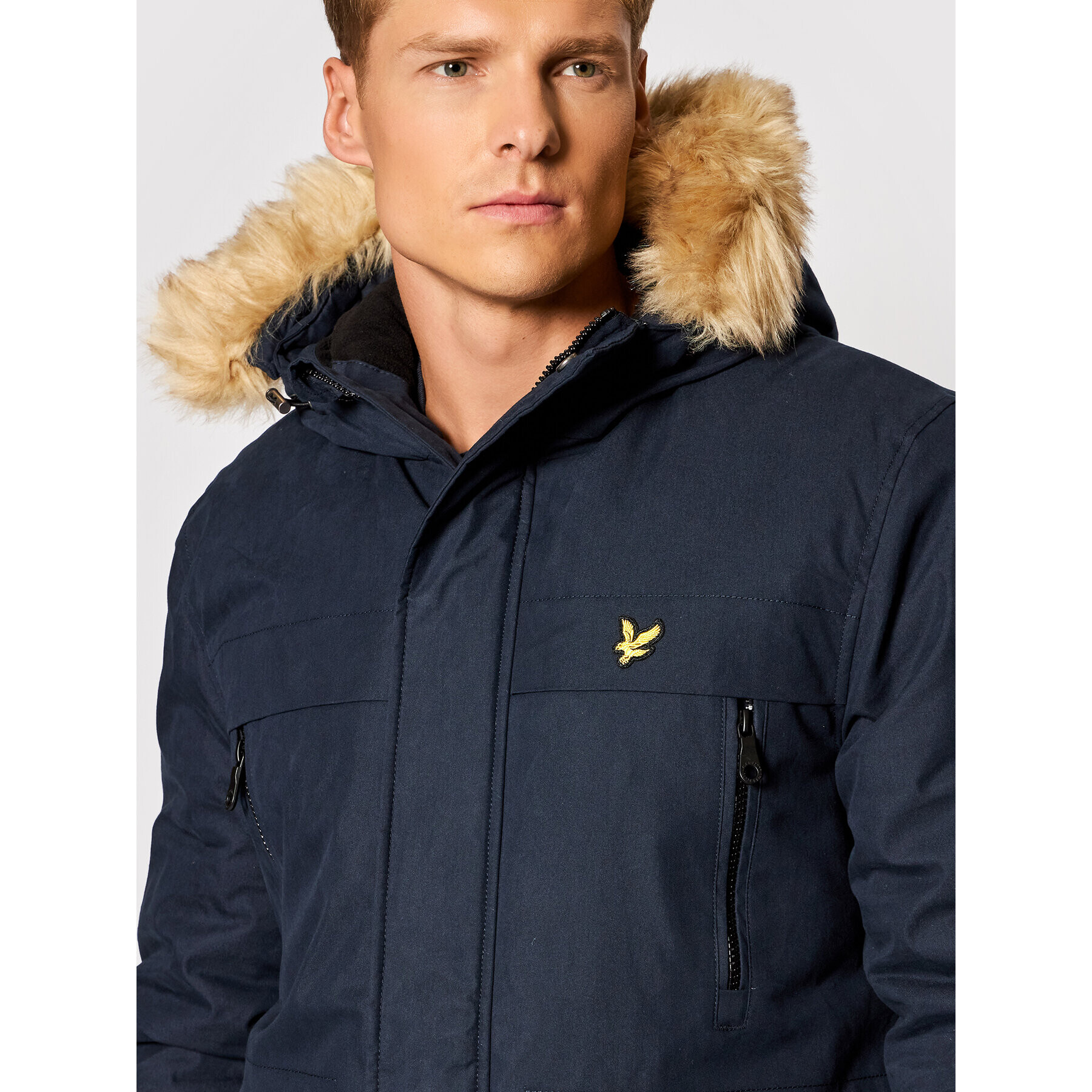 Lyle & Scott Парка JK1536V Тъмносин Regular Fit - Pepit.bg