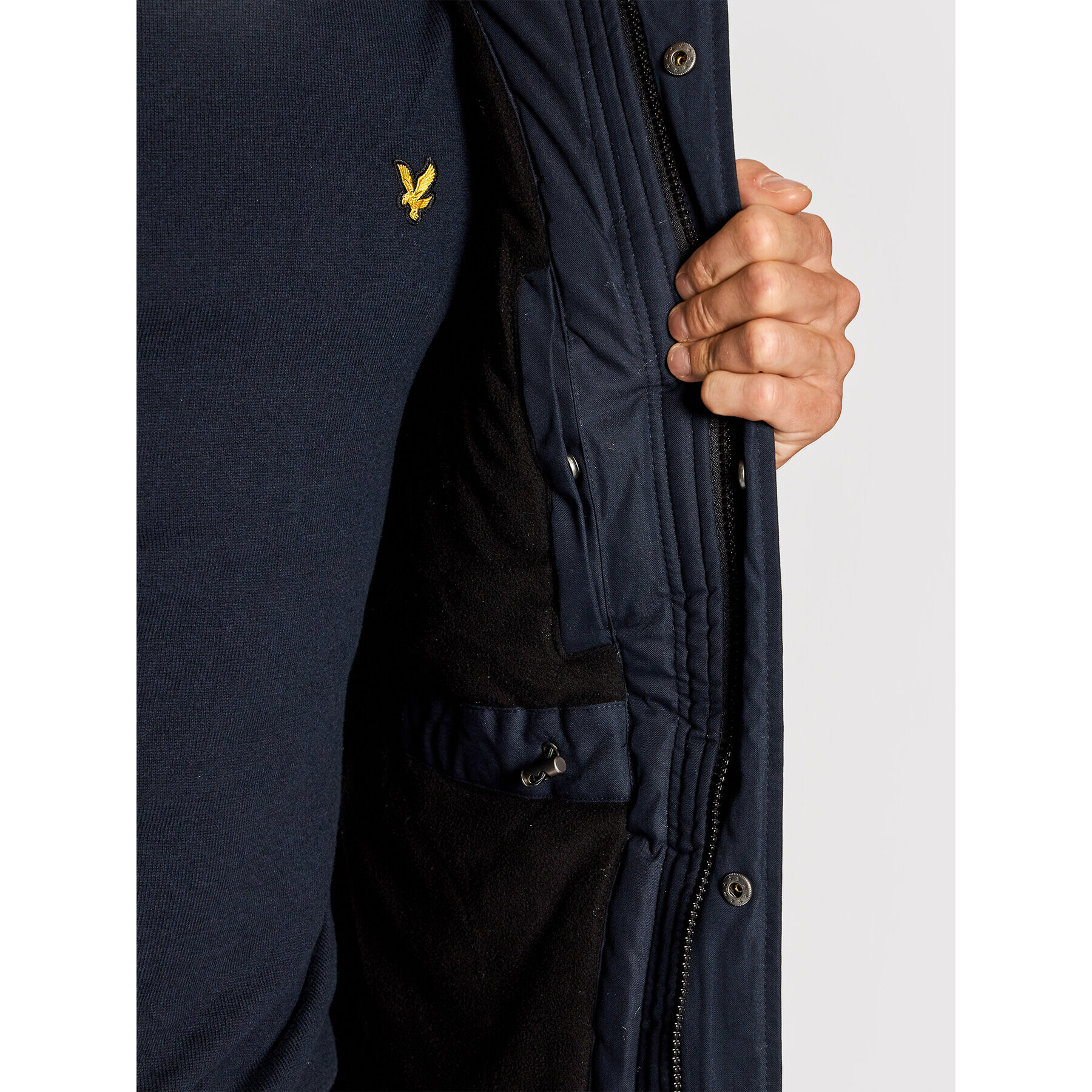 Lyle & Scott Парка JK1536V Тъмносин Regular Fit - Pepit.bg