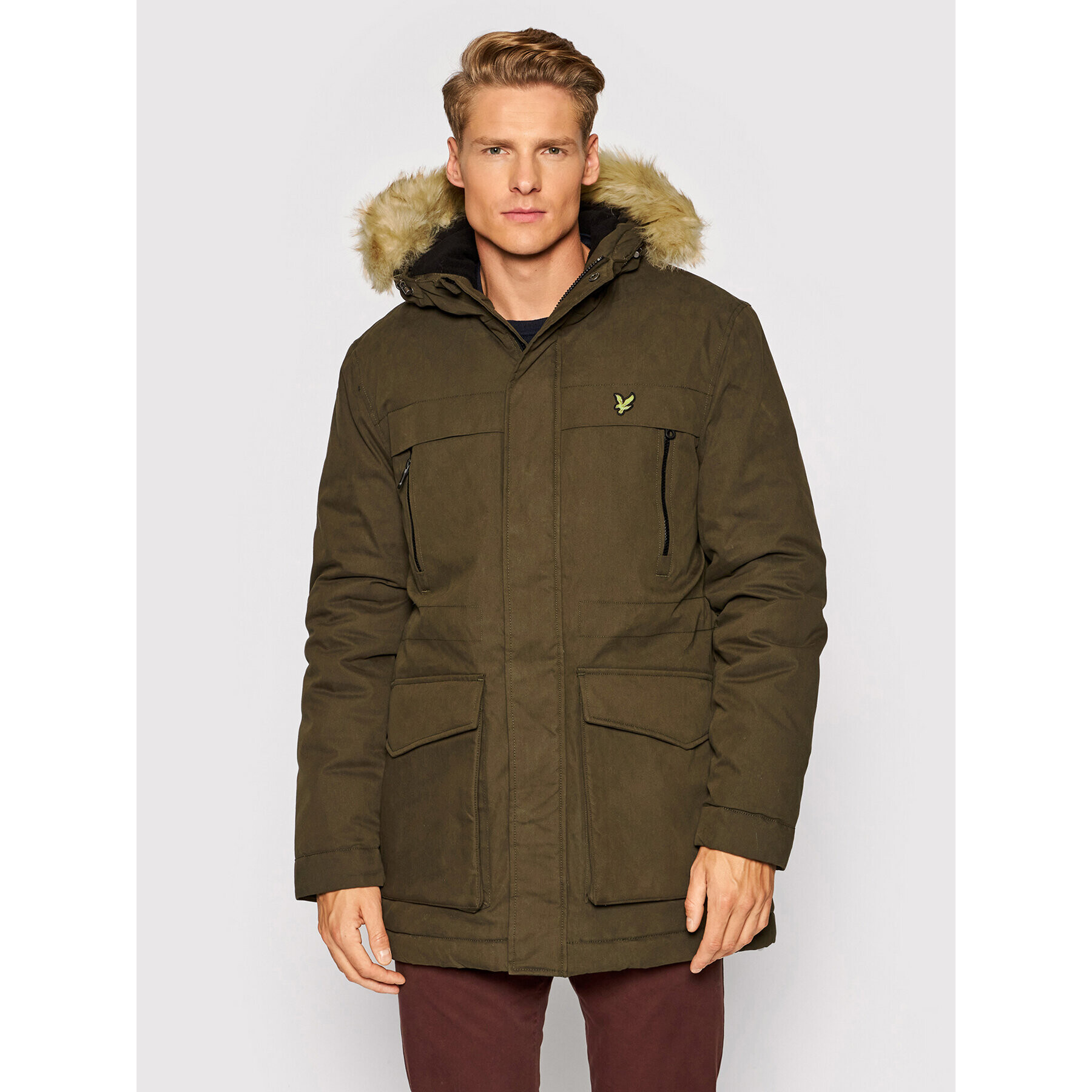 Lyle & Scott Парка JK1536V Зелен Regular Fit - Pepit.bg