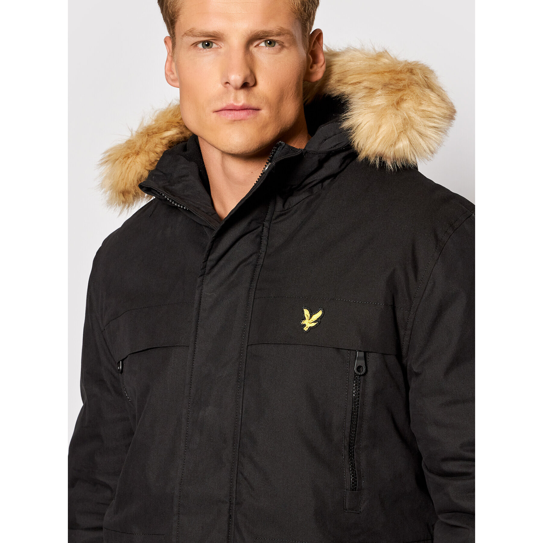 Lyle & Scott Парка Winter Weight Micro Fleece JK1536V Черен Regular Fit - Pepit.bg