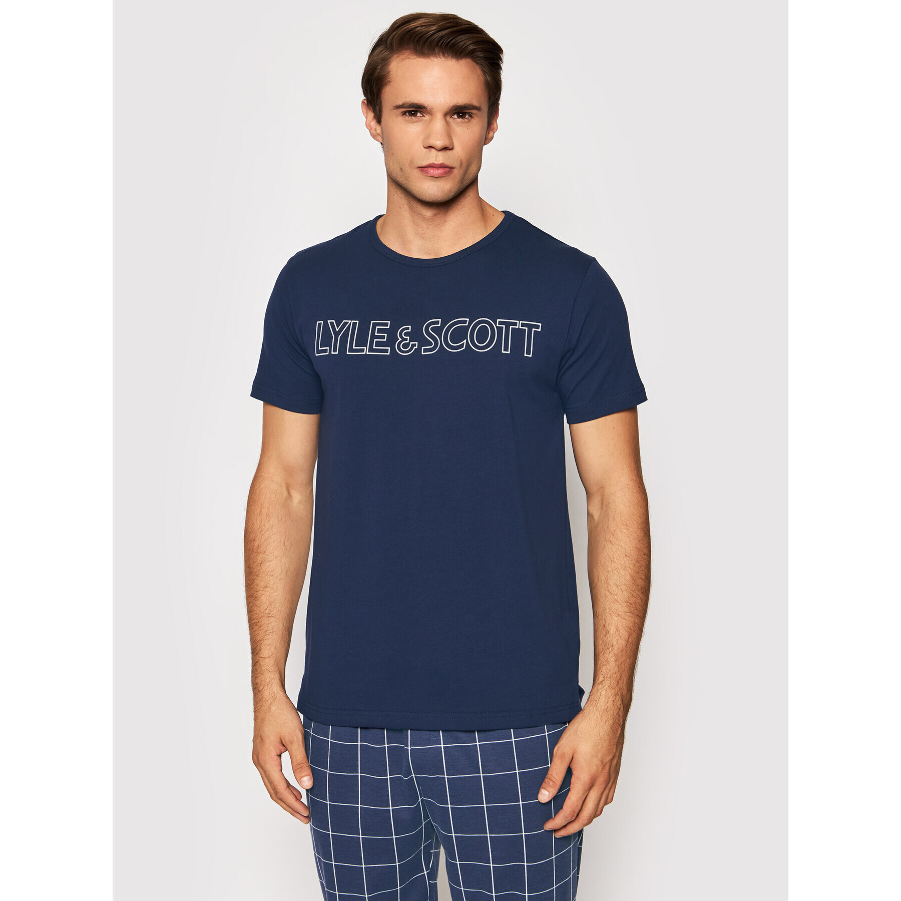 Lyle & Scott Пижама Dominic LSLSET947 Тъмносин - Pepit.bg