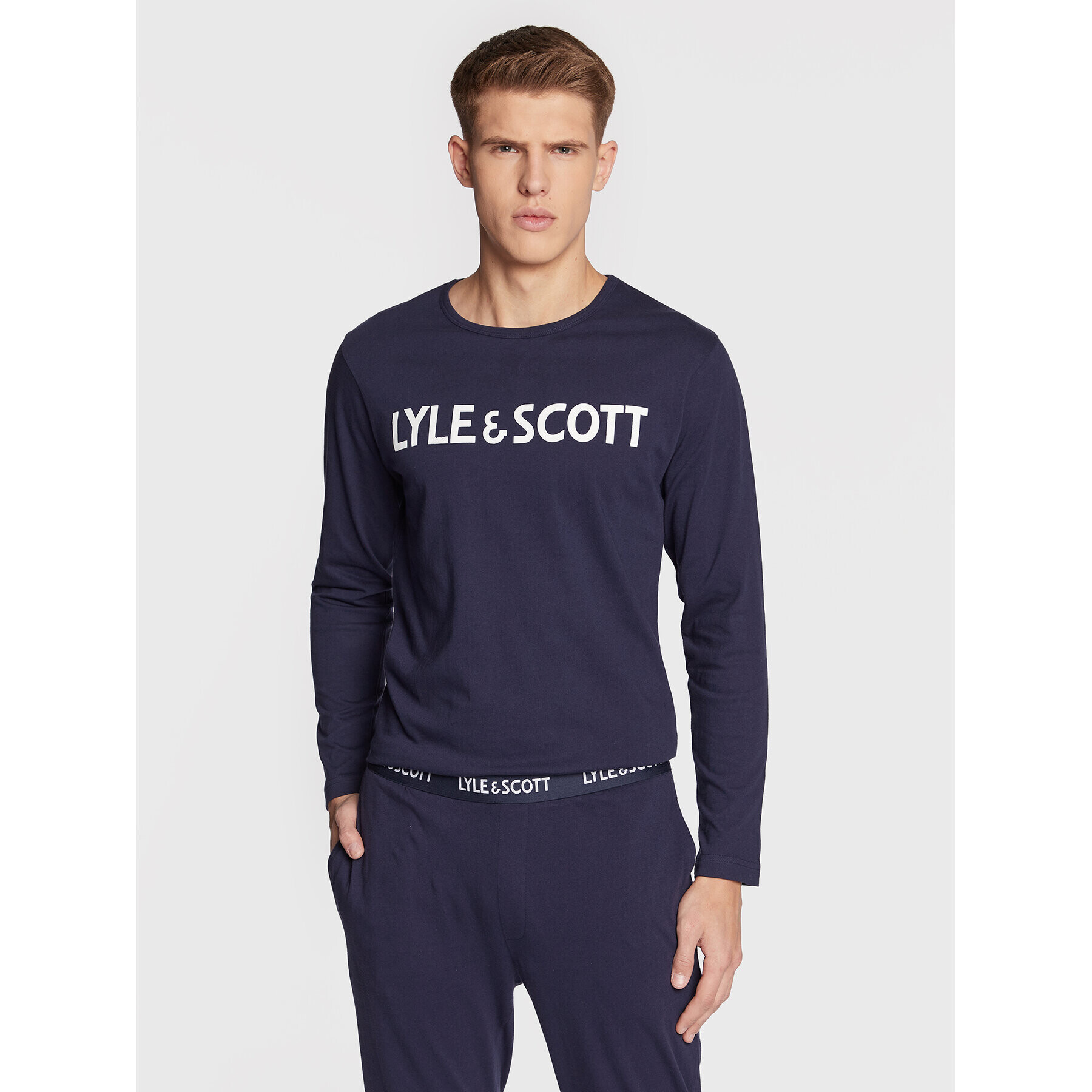 Lyle & Scott Пижама Franklin LS-LSET-950-3322 Тъмносин Regular Fit - Pepit.bg