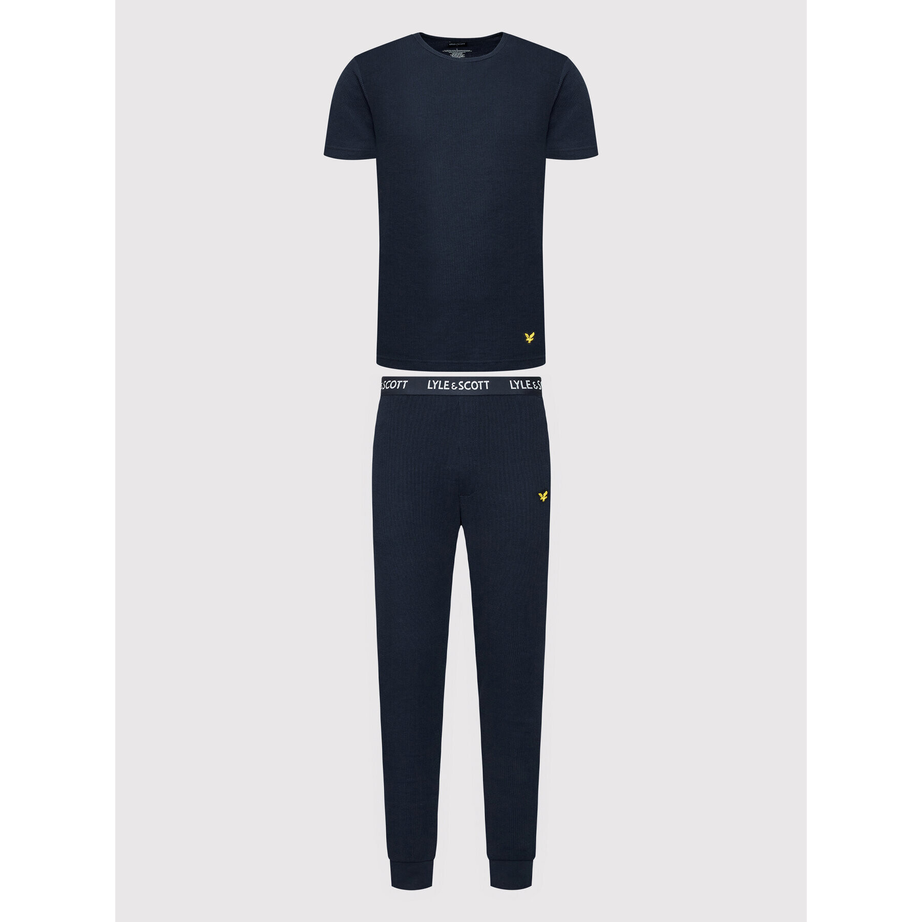 Lyle & Scott Пижама Maddox LSLSET970 Тъмносин Regular Fit - Pepit.bg