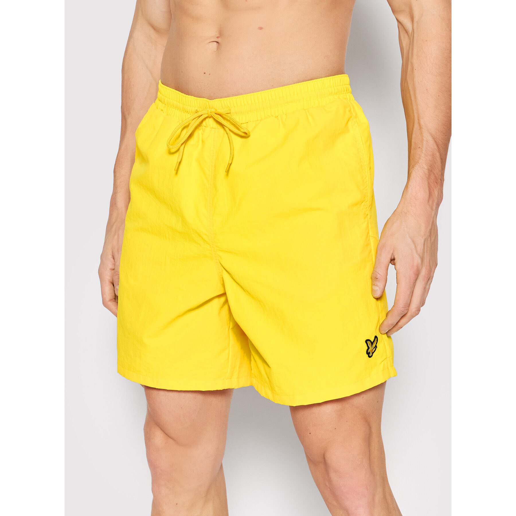 Lyle & Scott Плувни шорти Plain SH1204V Жълт Regular Fit - Pepit.bg