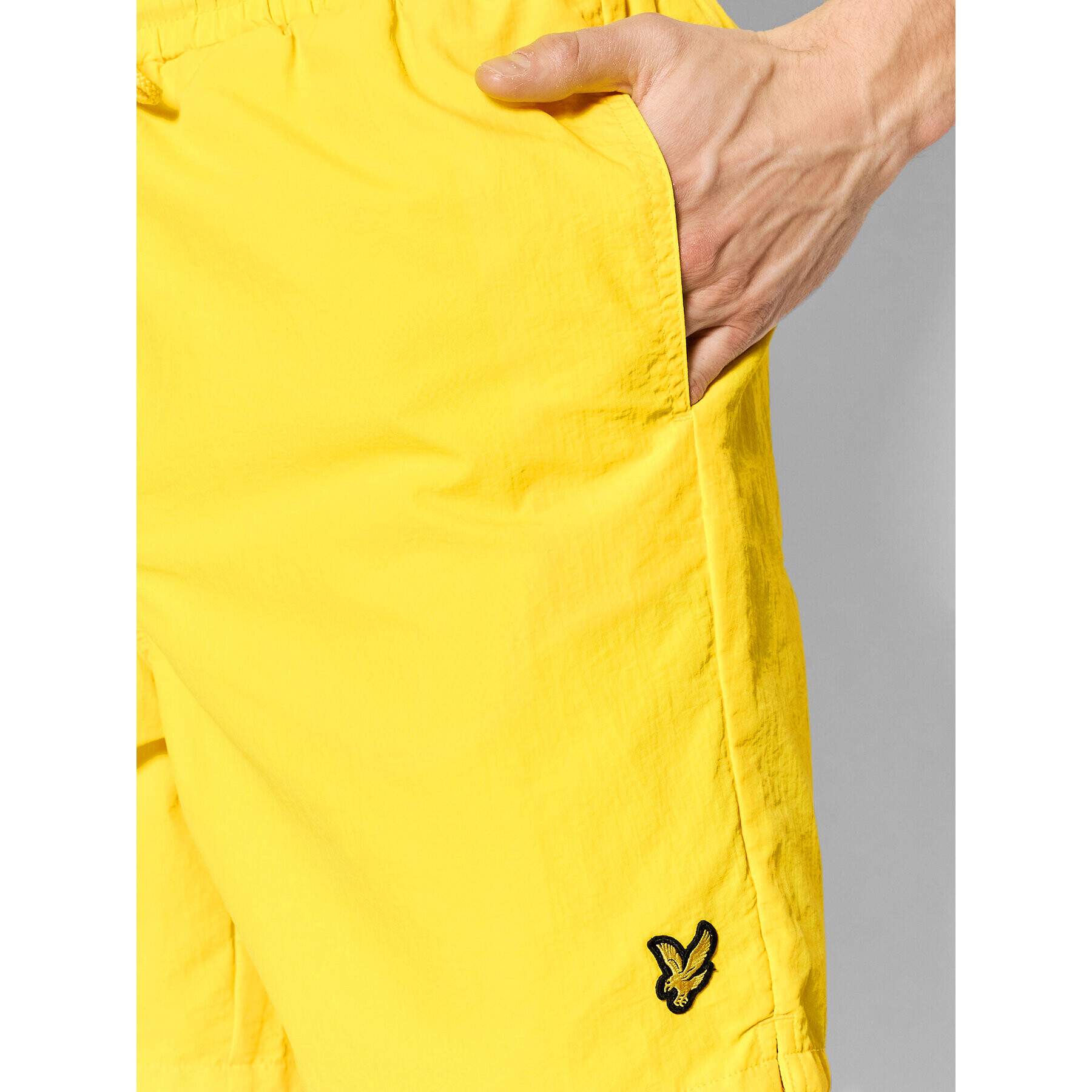 Lyle & Scott Плувни шорти Plain SH1204V Жълт Regular Fit - Pepit.bg