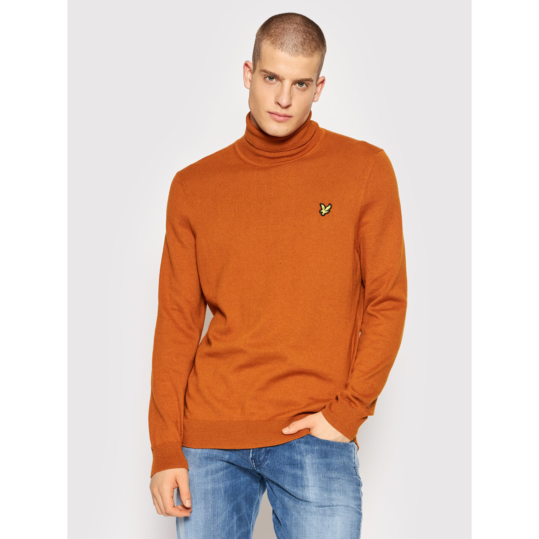 Lyle & Scott Поло KN1020V Кафяв Regular Fit - Pepit.bg