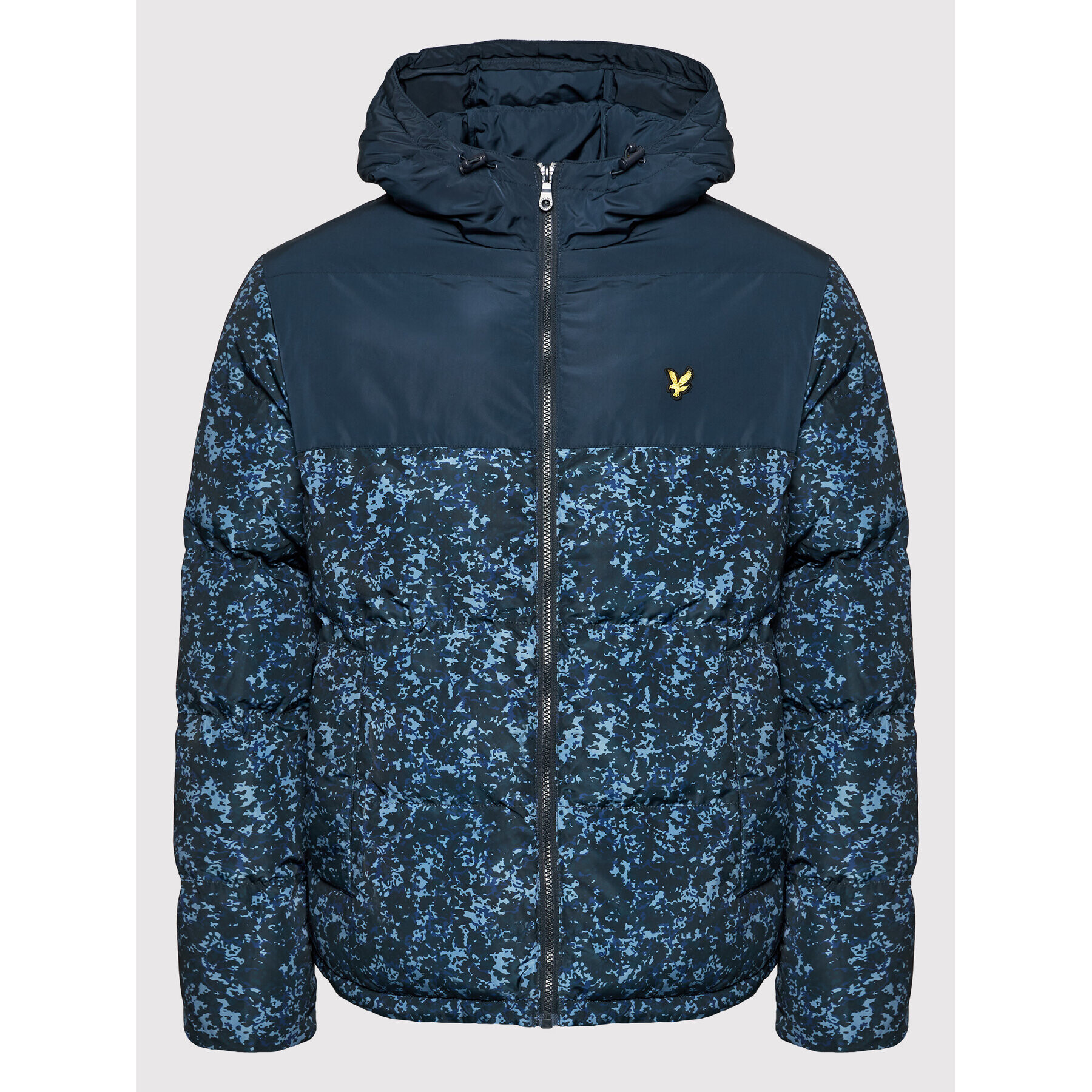 Lyle & Scott Пухено яке Earth Print JK1514V Тъмносин Regular Fit - Pepit.bg