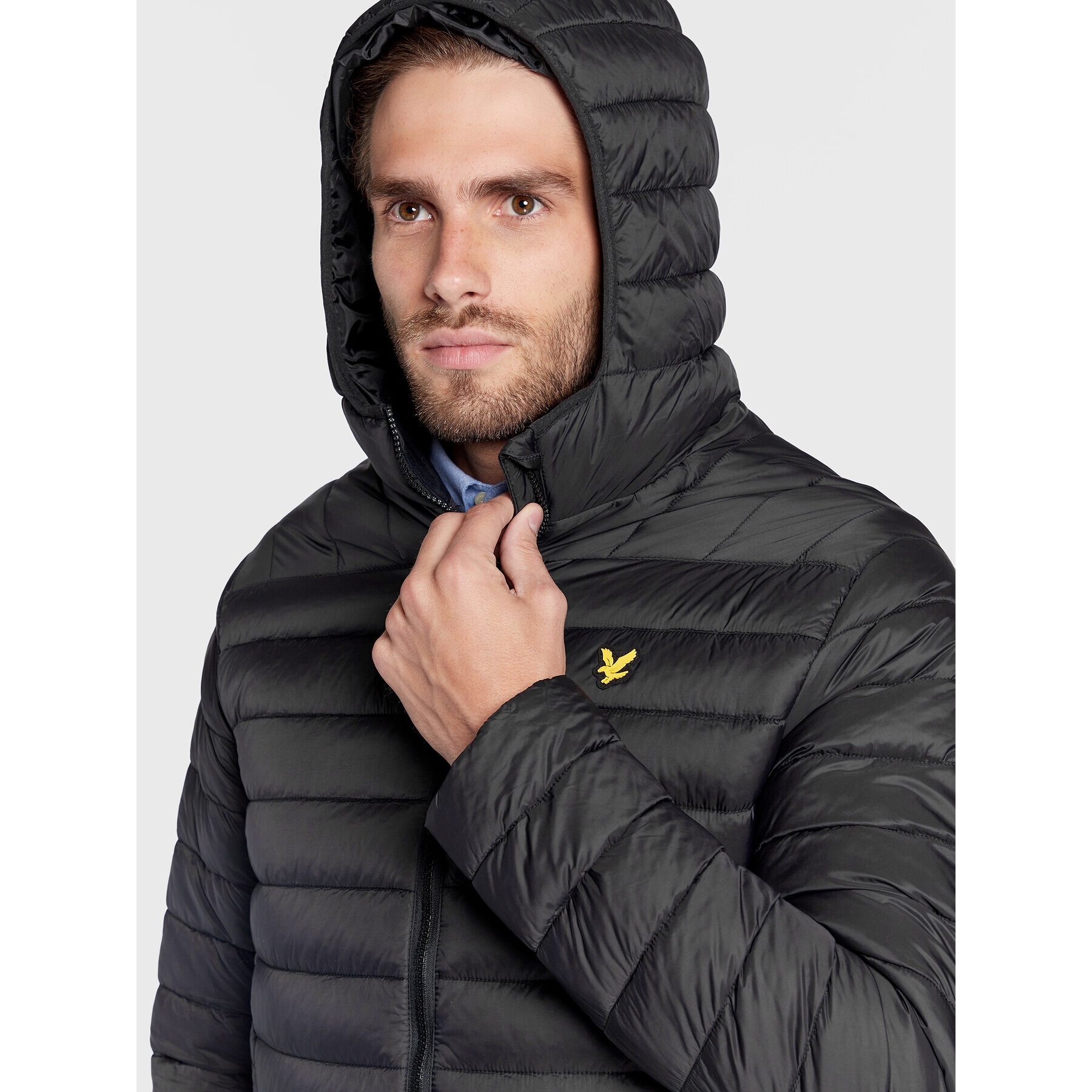 Lyle & Scott Пухено яке JK1377SP Черен Regular Fit - Pepit.bg