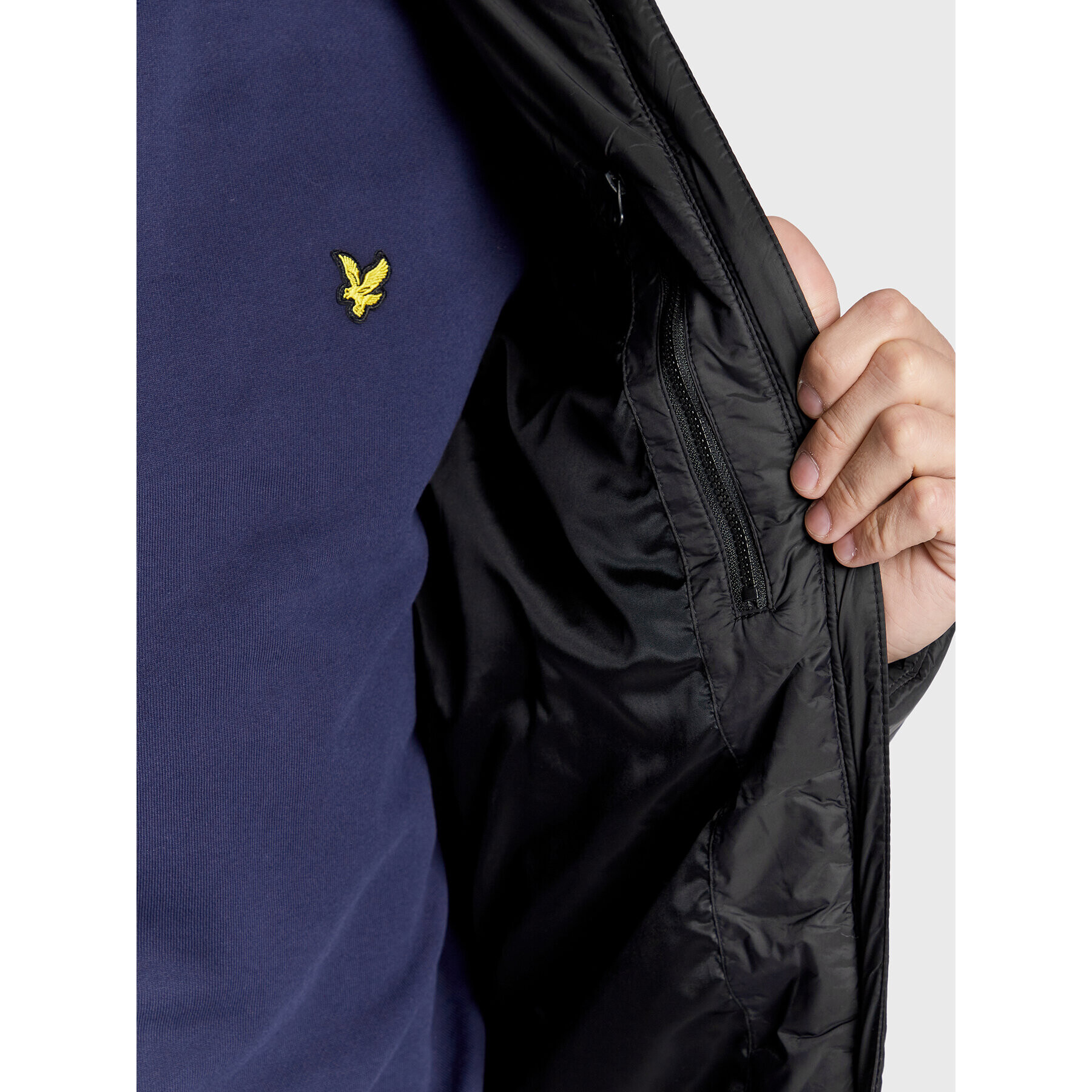 Lyle & Scott Пухено яке JK1377SP Черен Regular Fit - Pepit.bg