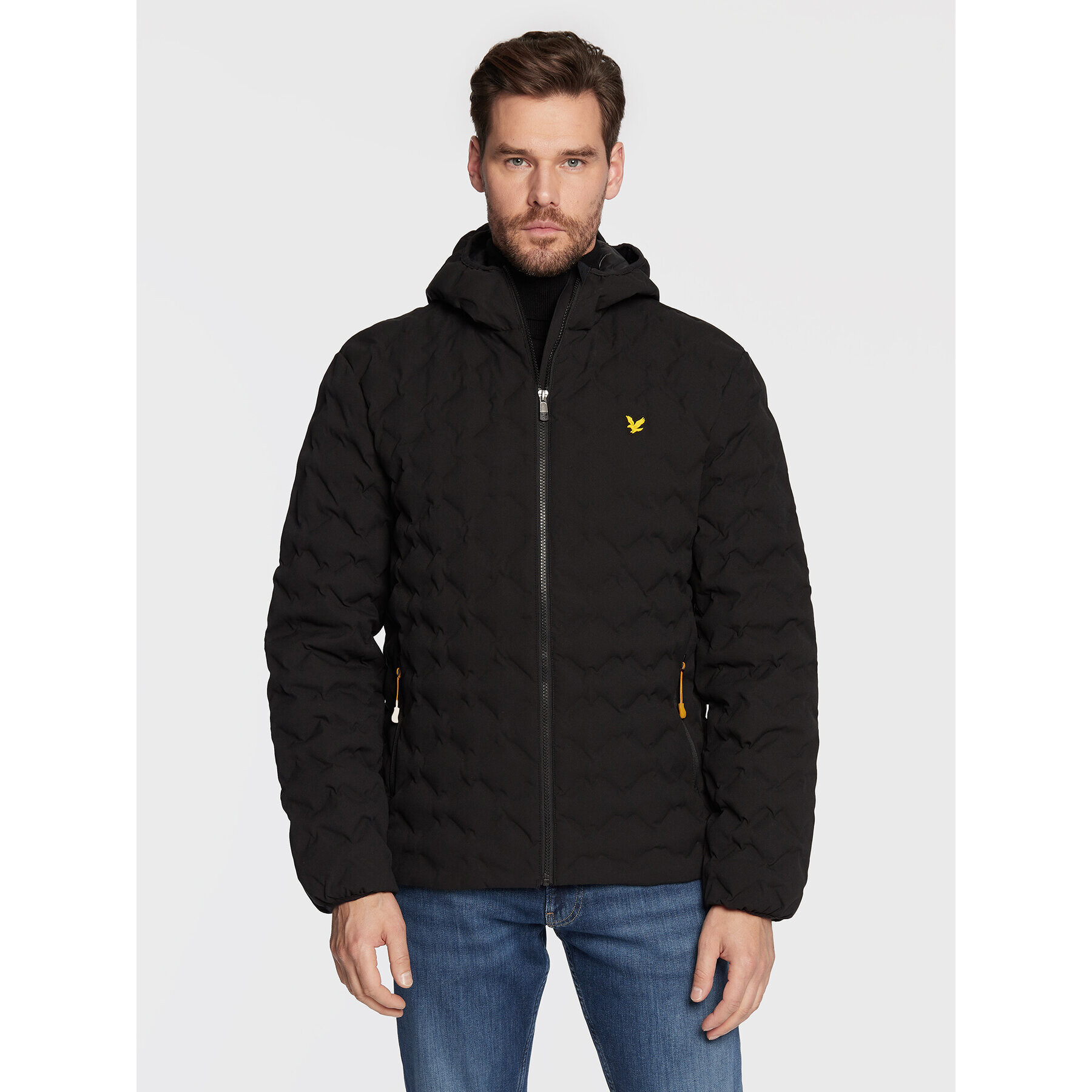 Lyle & Scott Пухено яке The Glen JK1770SP Черен Regular Fit - Pepit.bg