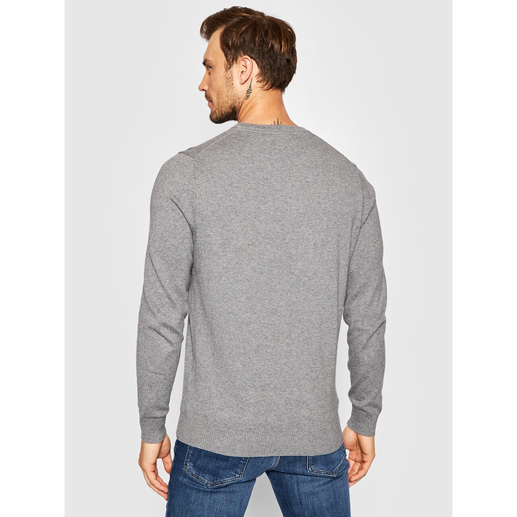 Lyle & Scott Пуловер Crew KN400VC Сив Regular Fit - Pepit.bg