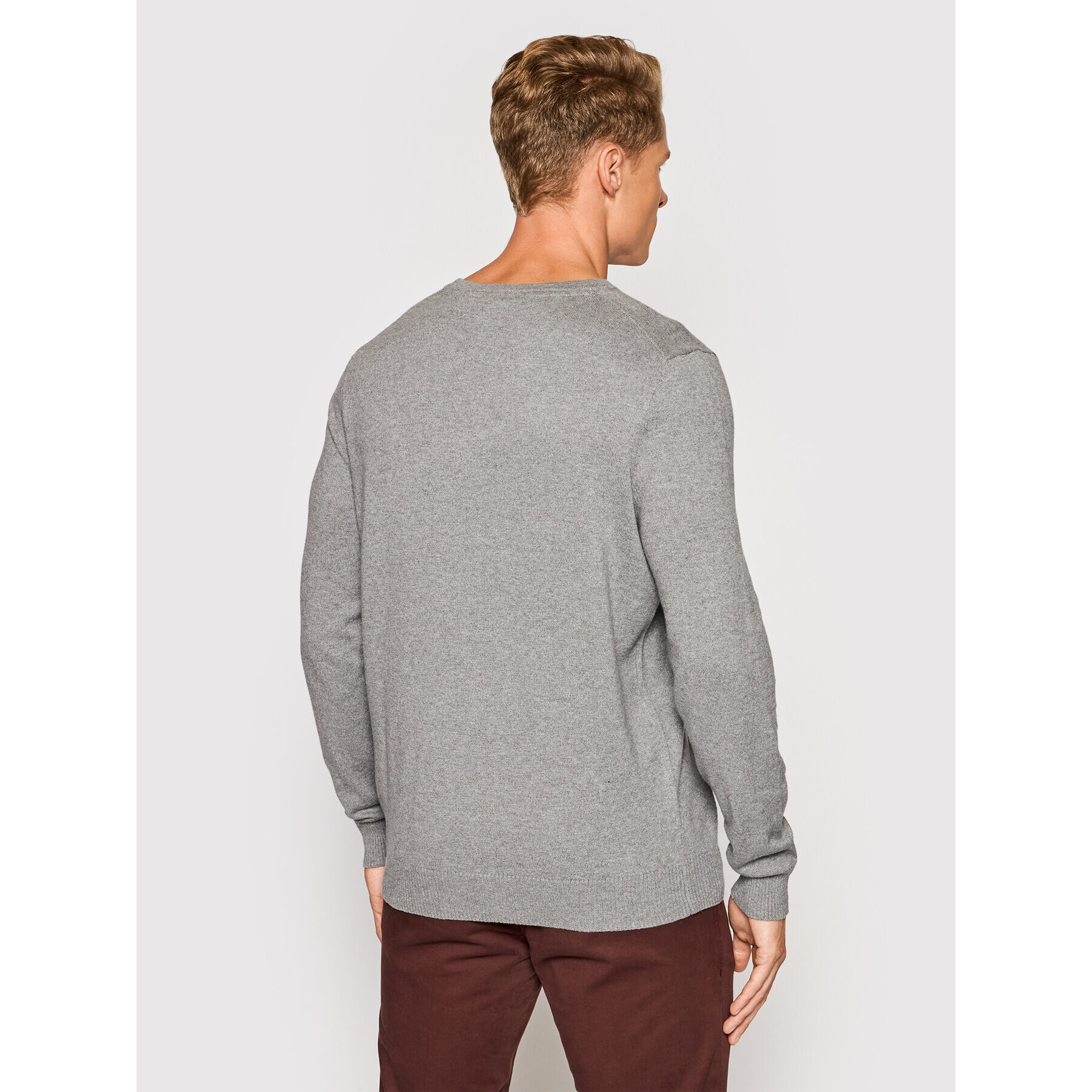 Lyle & Scott Пуловер KN401VC Сив Slim Fit - Pepit.bg