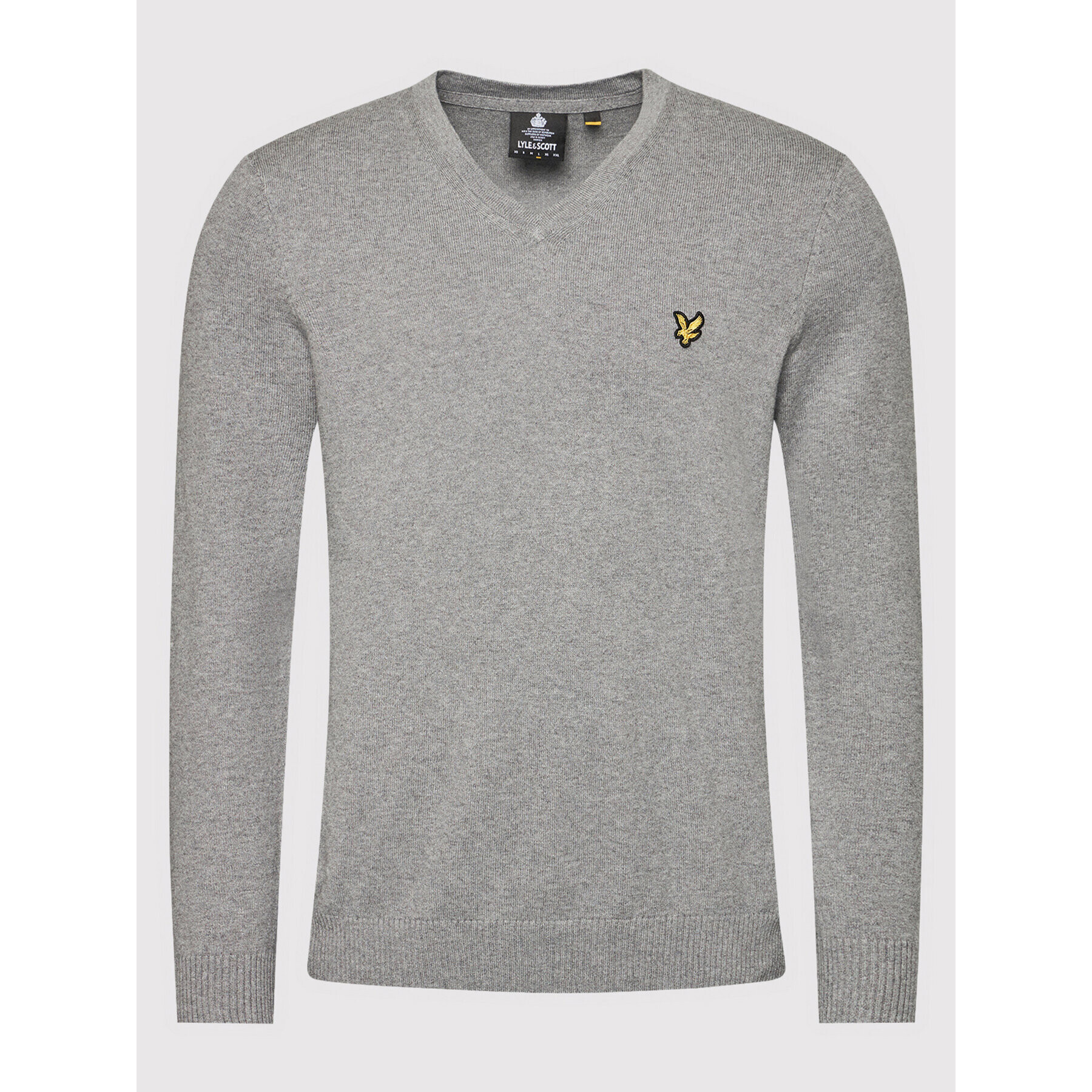 Lyle & Scott Пуловер KN401VC Сив Slim Fit - Pepit.bg