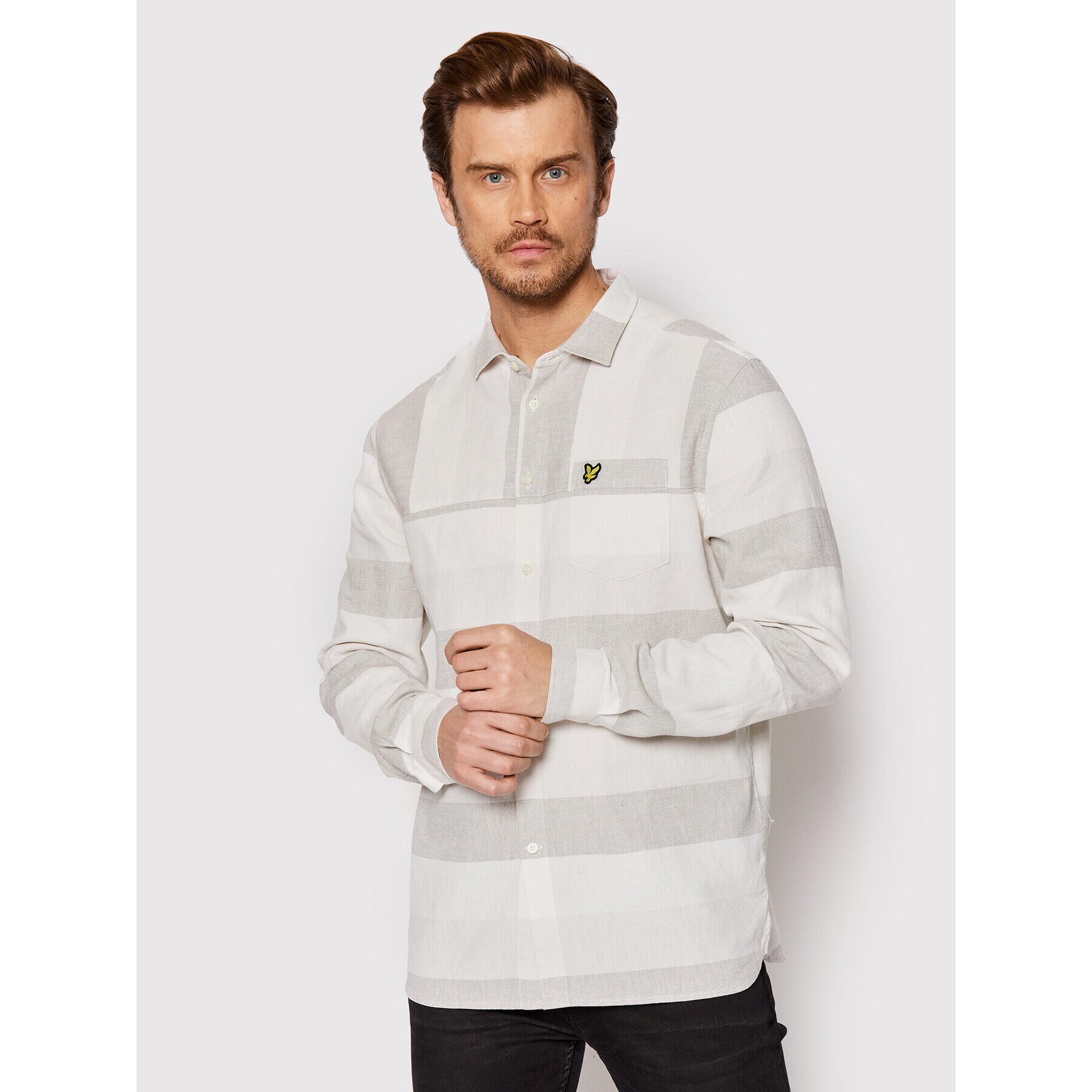 Lyle & Scott Риза Artisinal LW1603V Бял Regular Fit - Pepit.bg