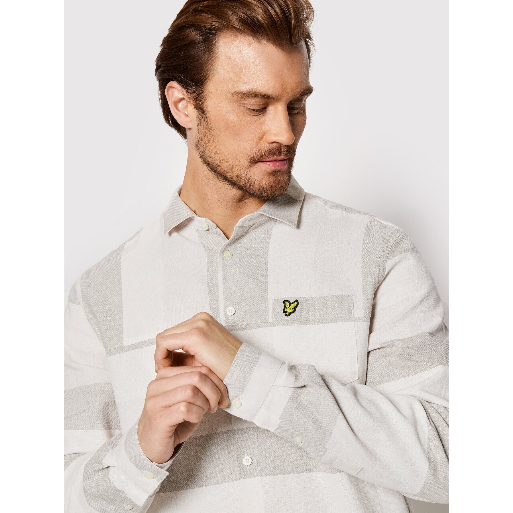 Lyle & Scott Риза Artisinal LW1603V Бял Regular Fit - Pepit.bg