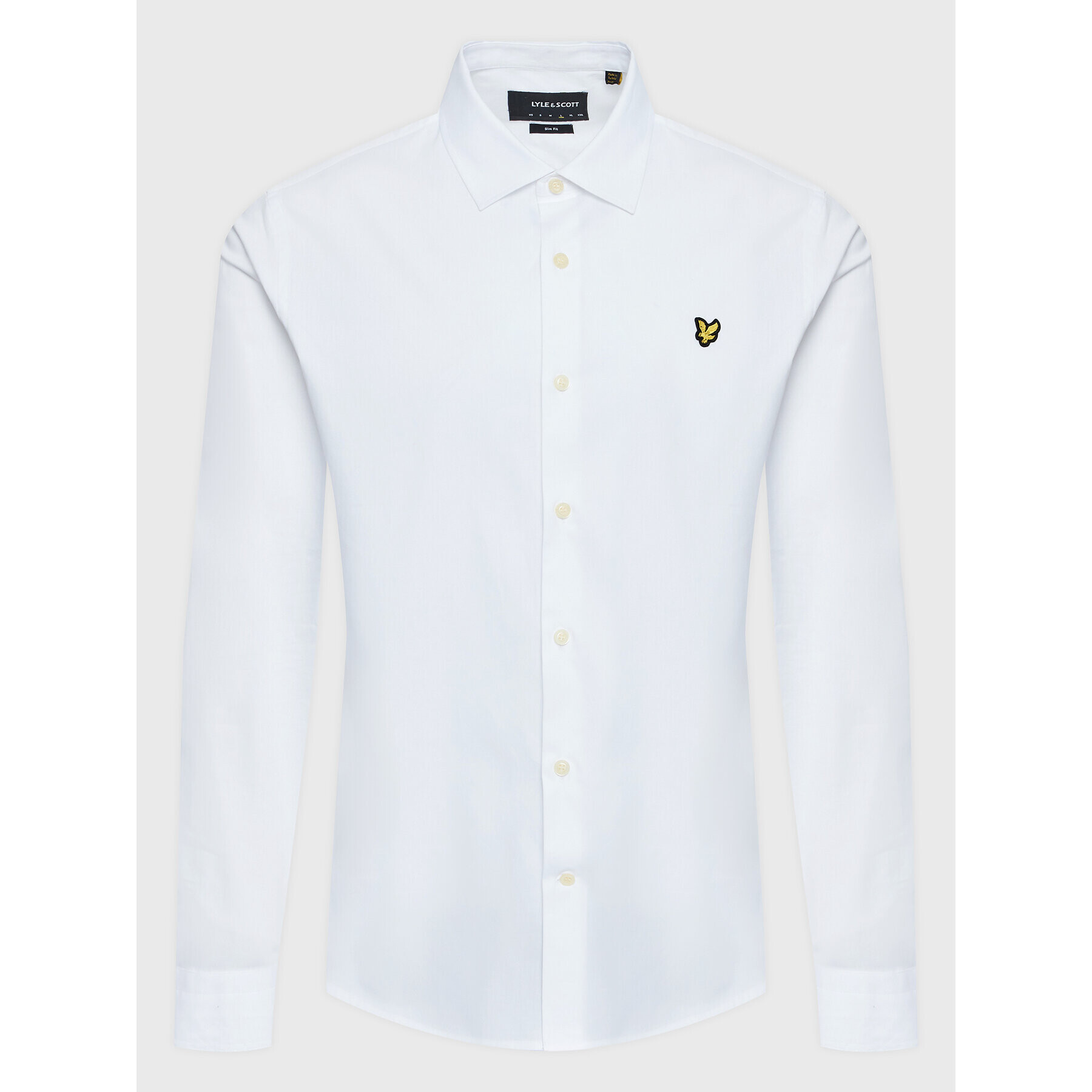 Lyle & Scott Риза LW1115VOG Бял Slim Fit - Pepit.bg