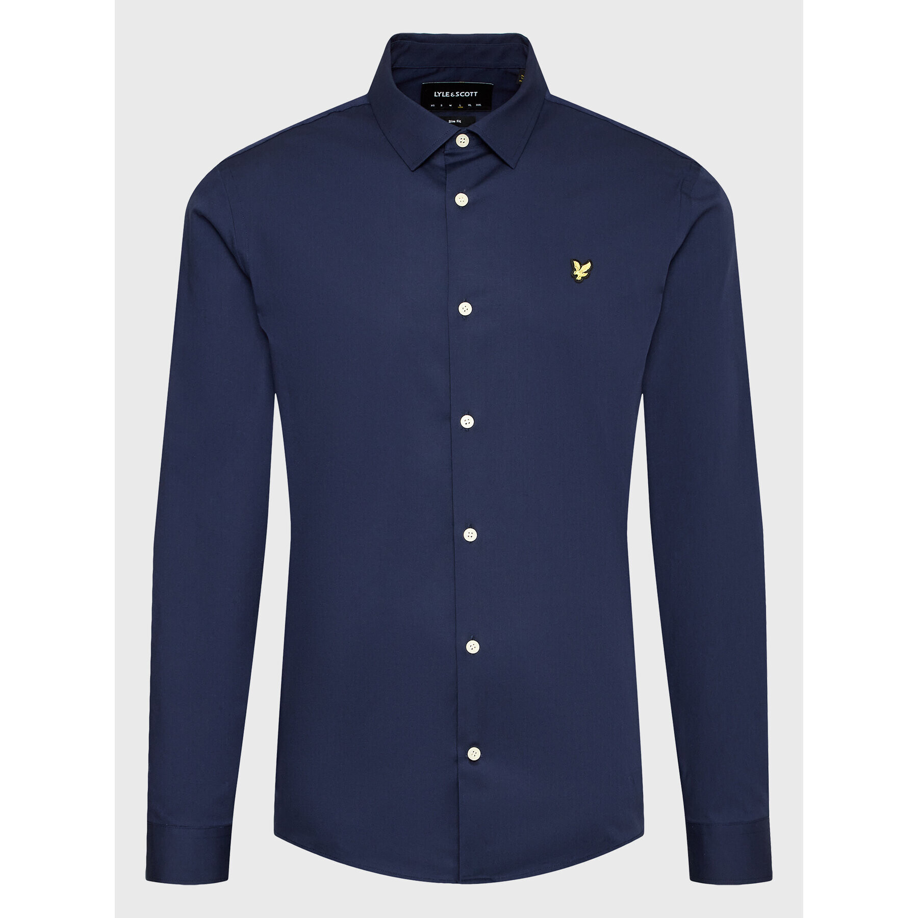 Lyle & Scott Риза LW1115VOG Тъмносин Slim Fit - Pepit.bg