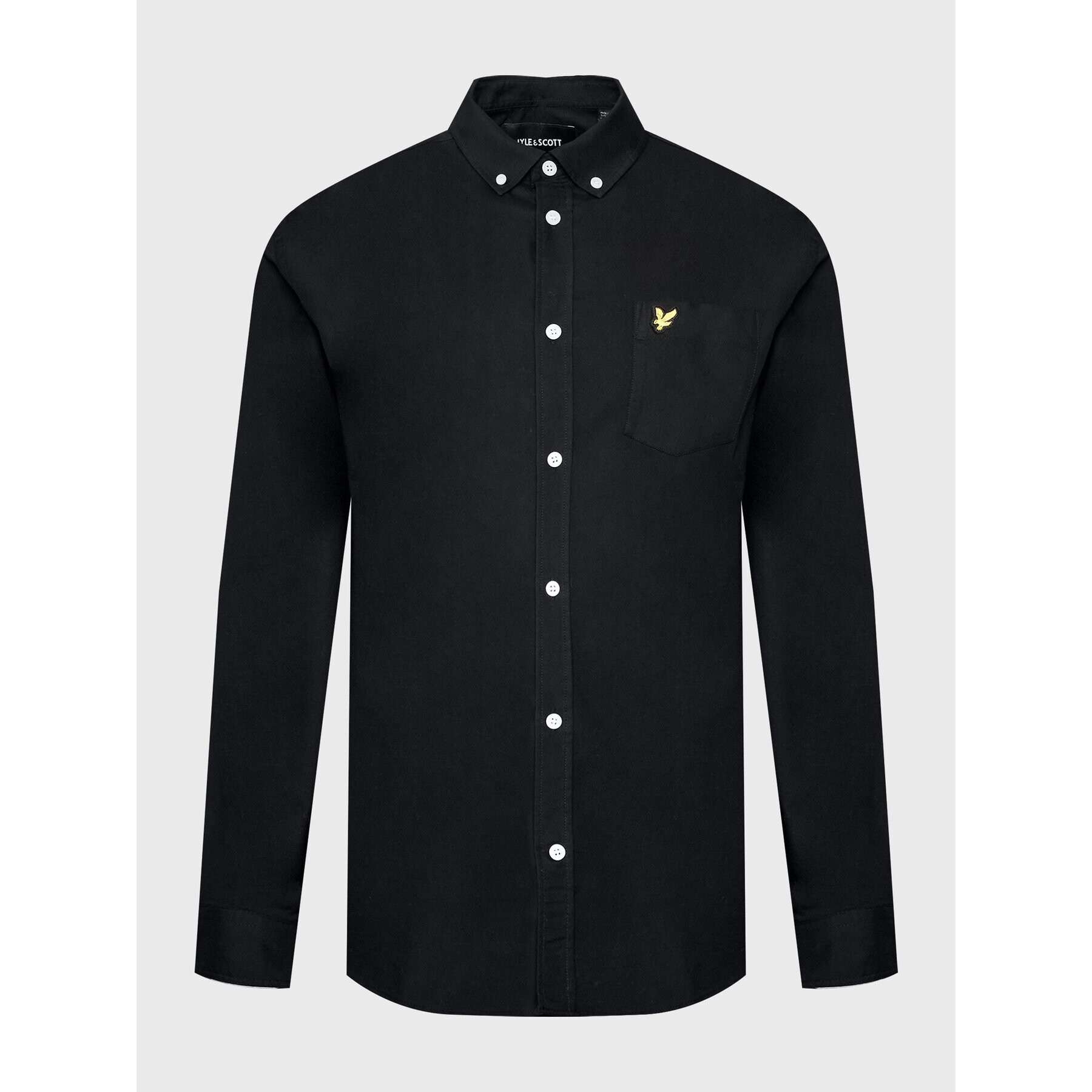 Lyle & Scott Риза Oxford LW1302VOG Черен Regular Fit - Pepit.bg