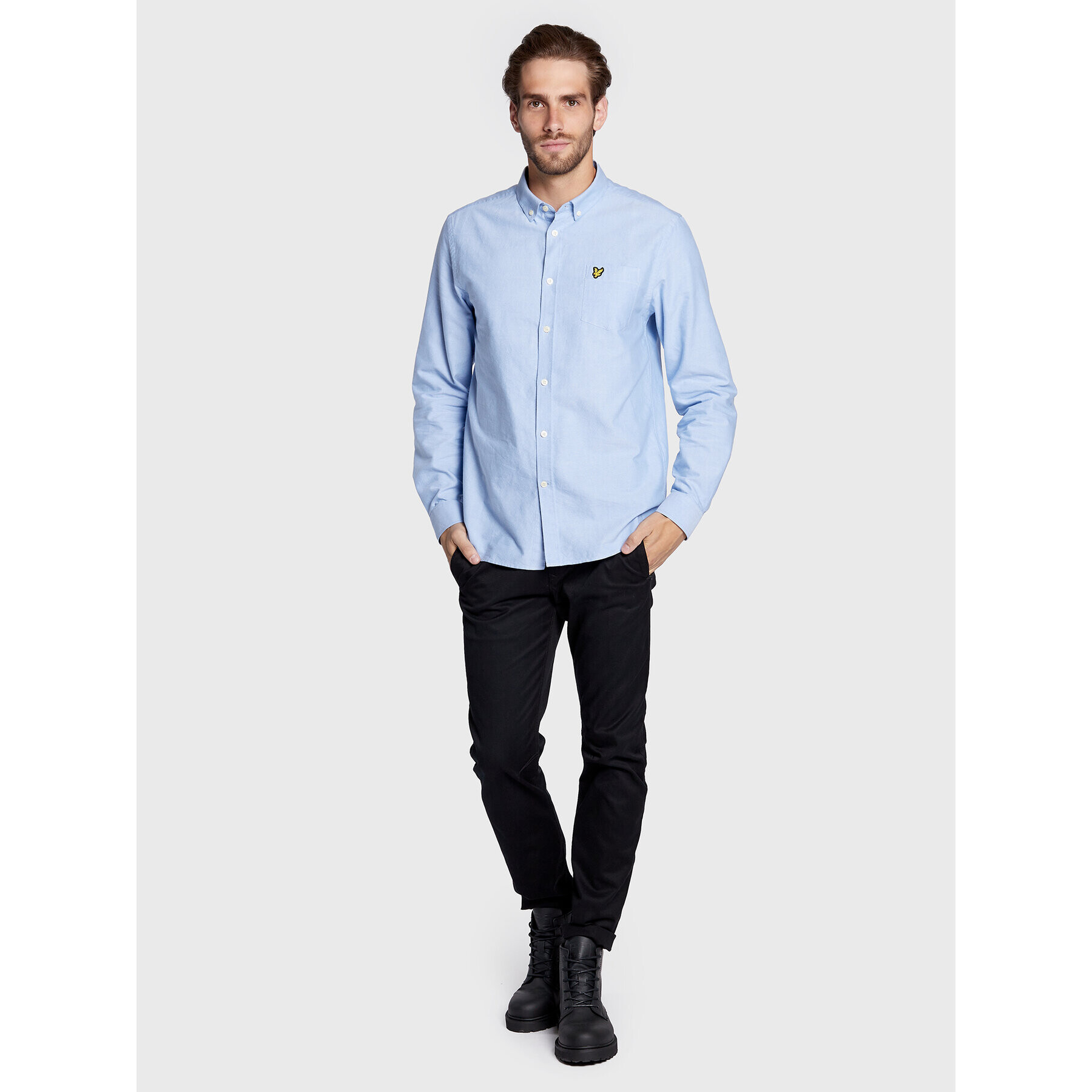 Lyle & Scott Риза Oxford LW1302VOG Син Regular Fit - Pepit.bg