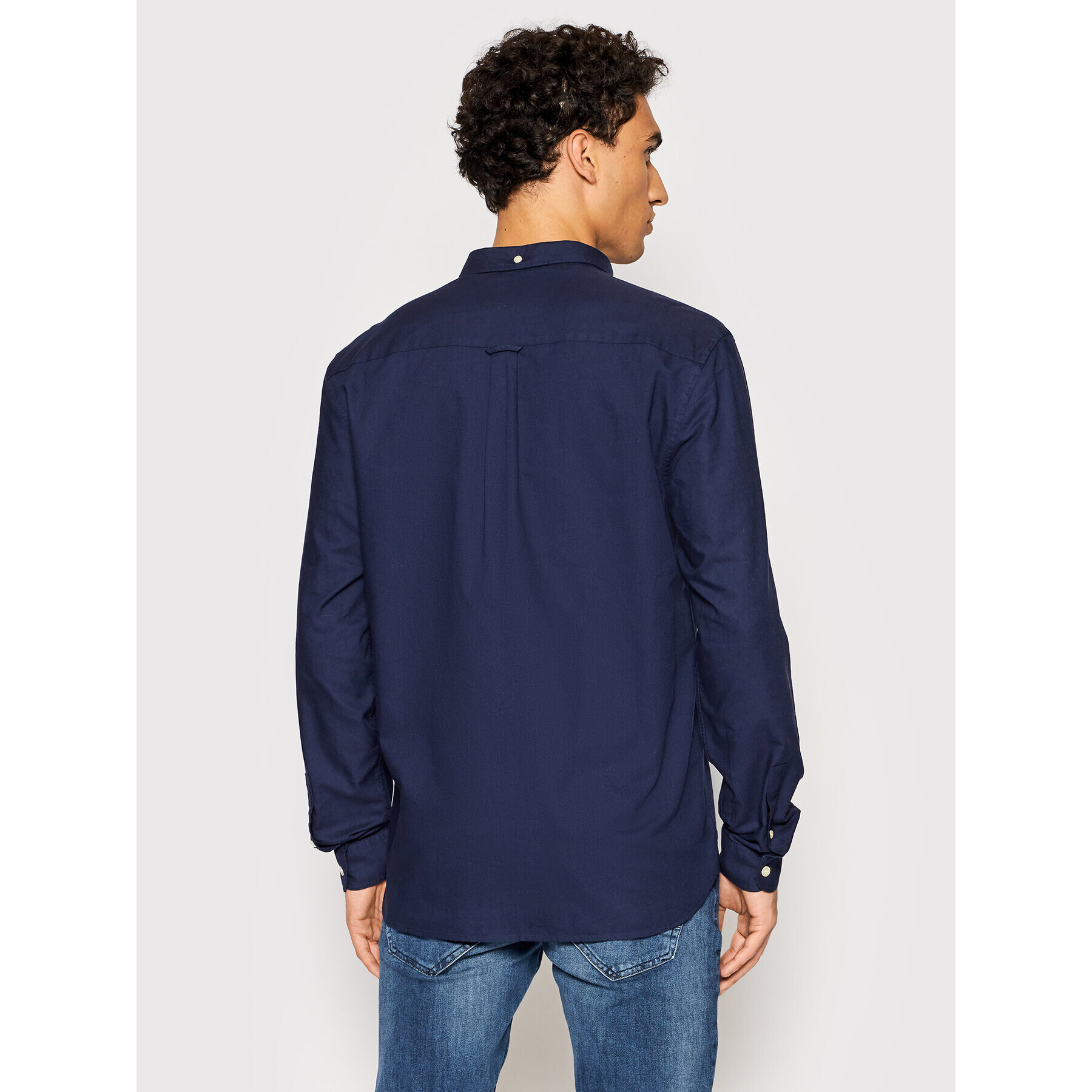 Lyle & Scott Риза Oxford LW1302VTR Тъмносин Regular Fit - Pepit.bg