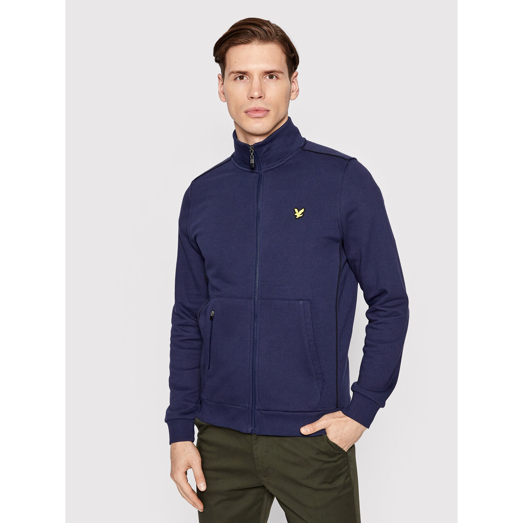 Lyle & Scott Суитшърт Contrast Piping ML1580OGSP Тъмносин Regular Fit - Pepit.bg