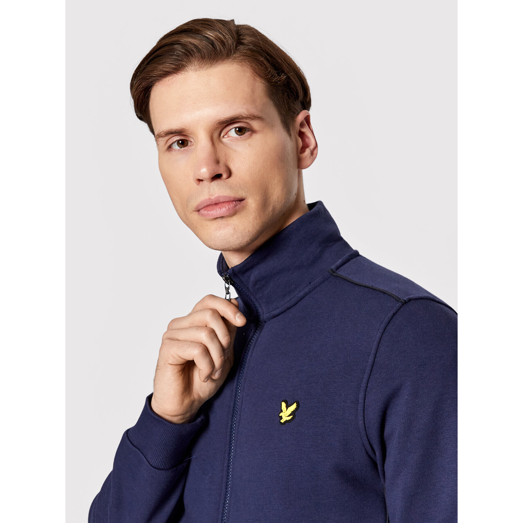 Lyle & Scott Суитшърт Contrast Piping ML1580OGSP Тъмносин Regular Fit - Pepit.bg