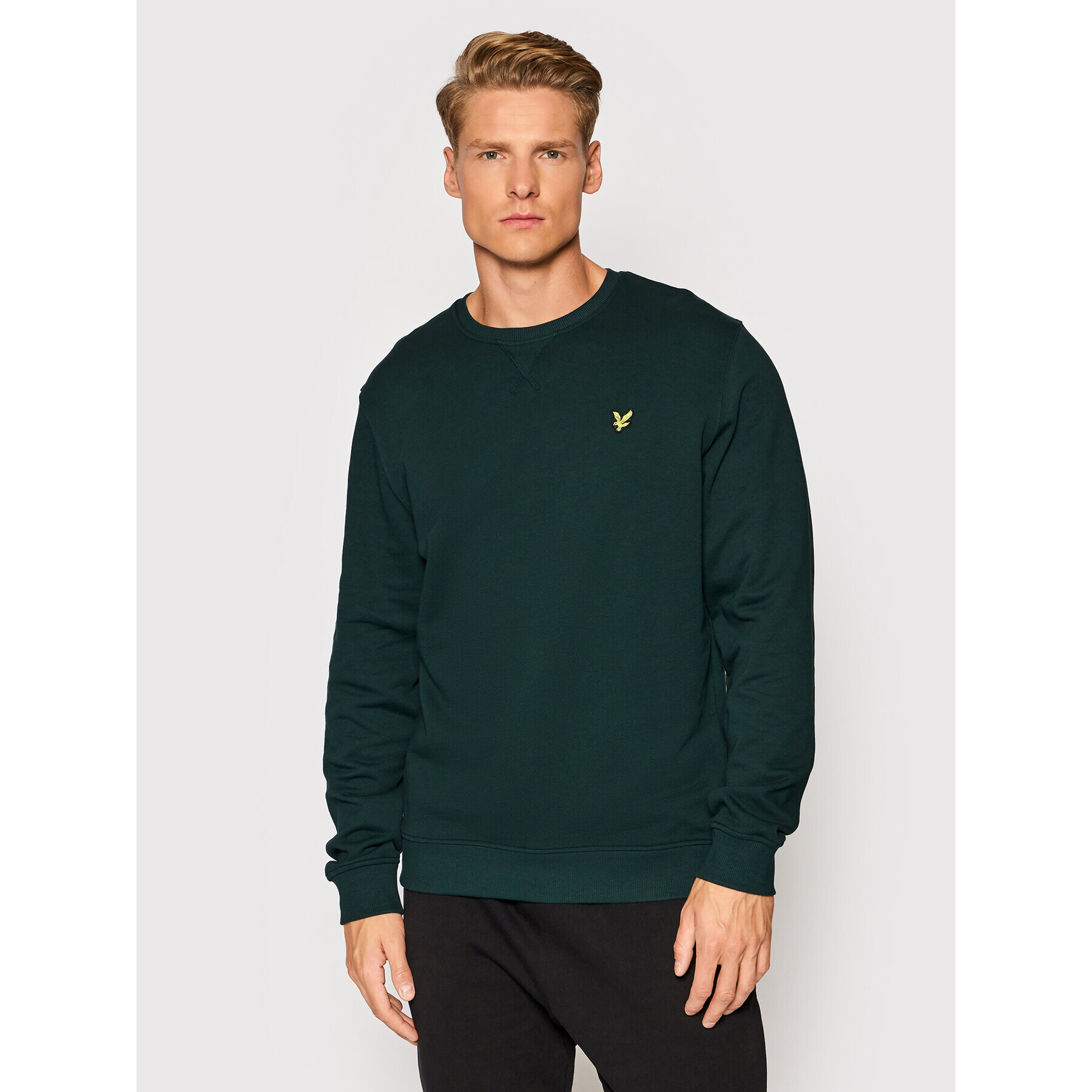 Lyle & Scott Суитшърт Crew Neck ML424VOG Зелен Regular Fit - Pepit.bg