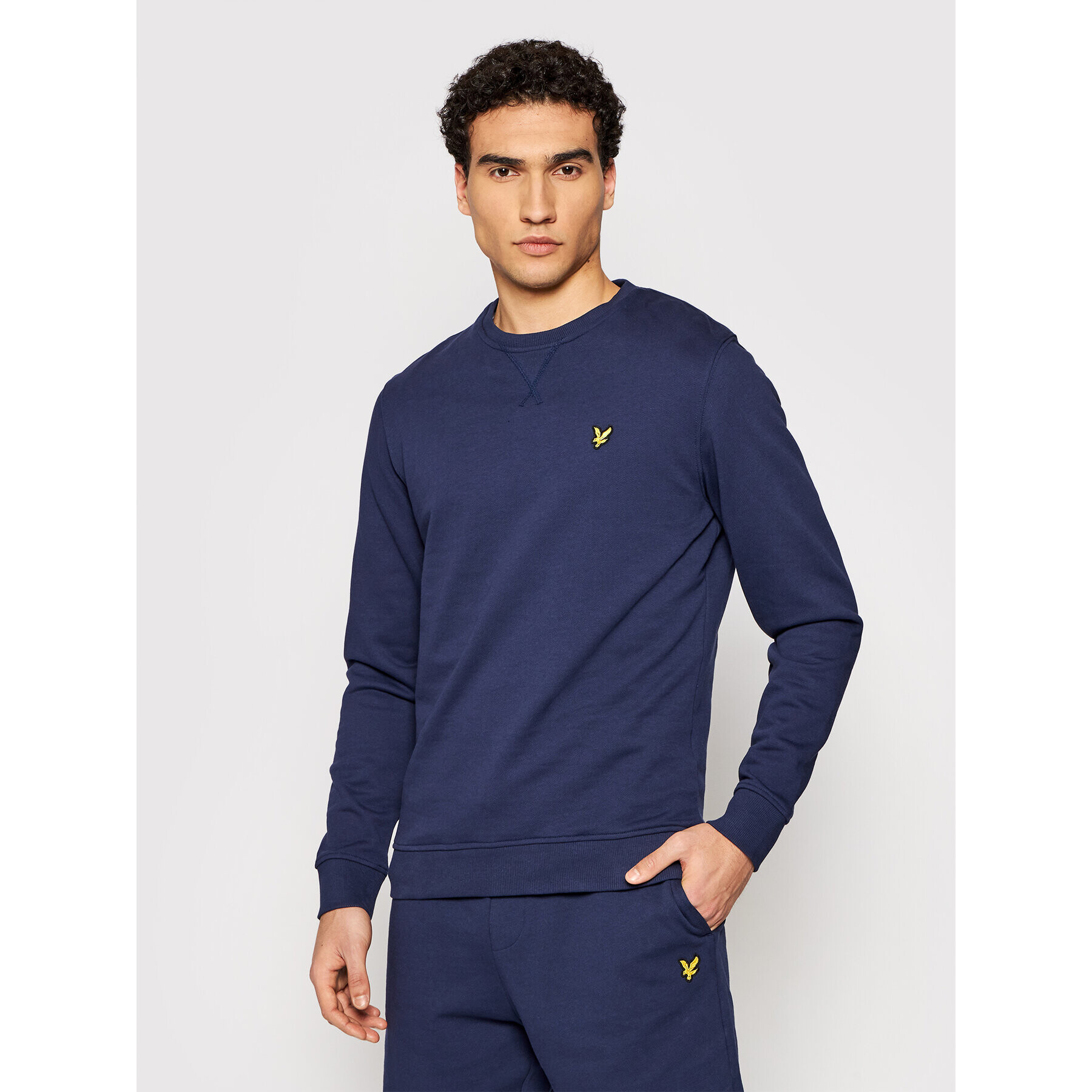 Lyle & Scott Суитшърт Crew Neck ML424VTR Тъмносин Regular Fit - Pepit.bg