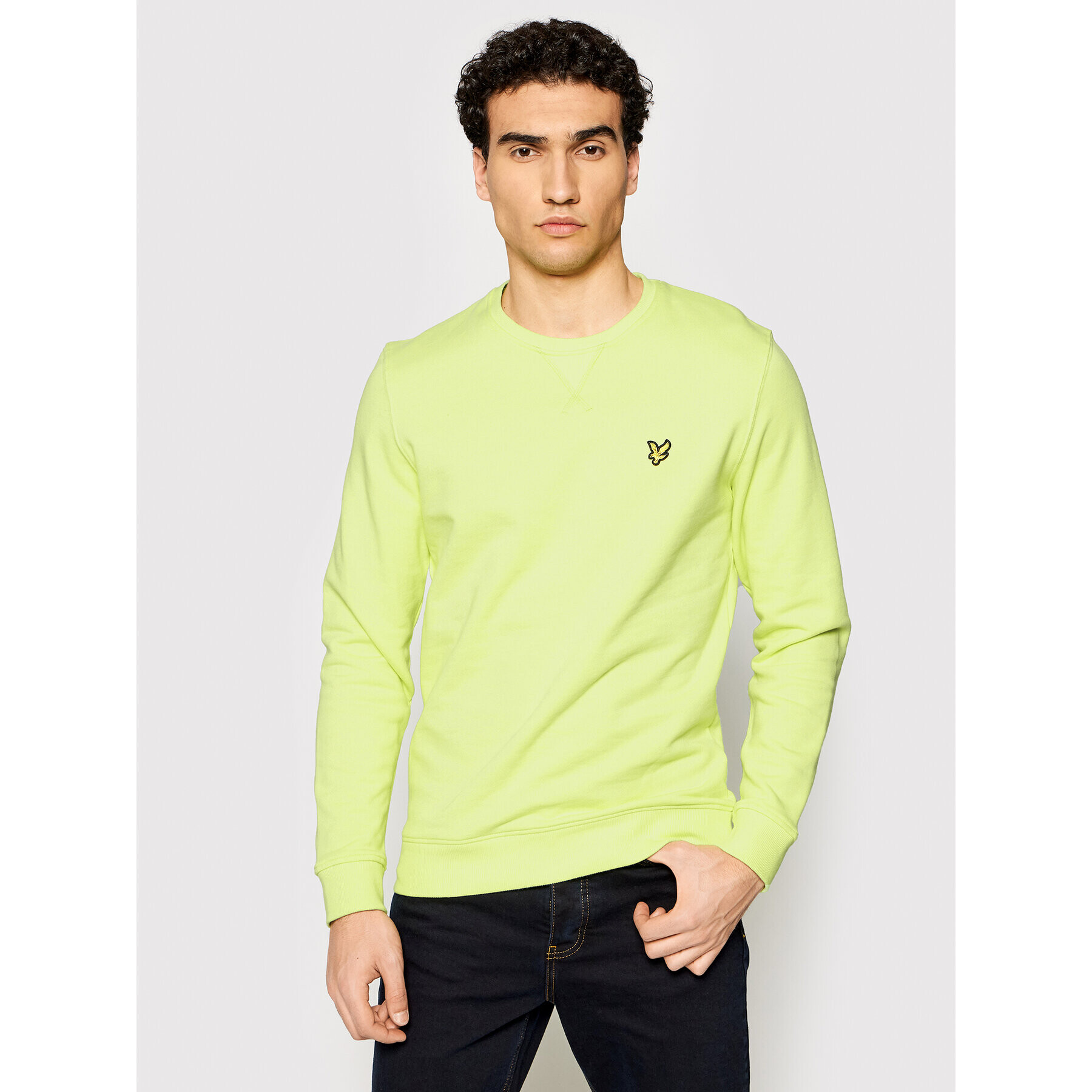 Lyle & Scott Суитшърт Crew Neck ML424VTR Зелен Regular Fit - Pepit.bg