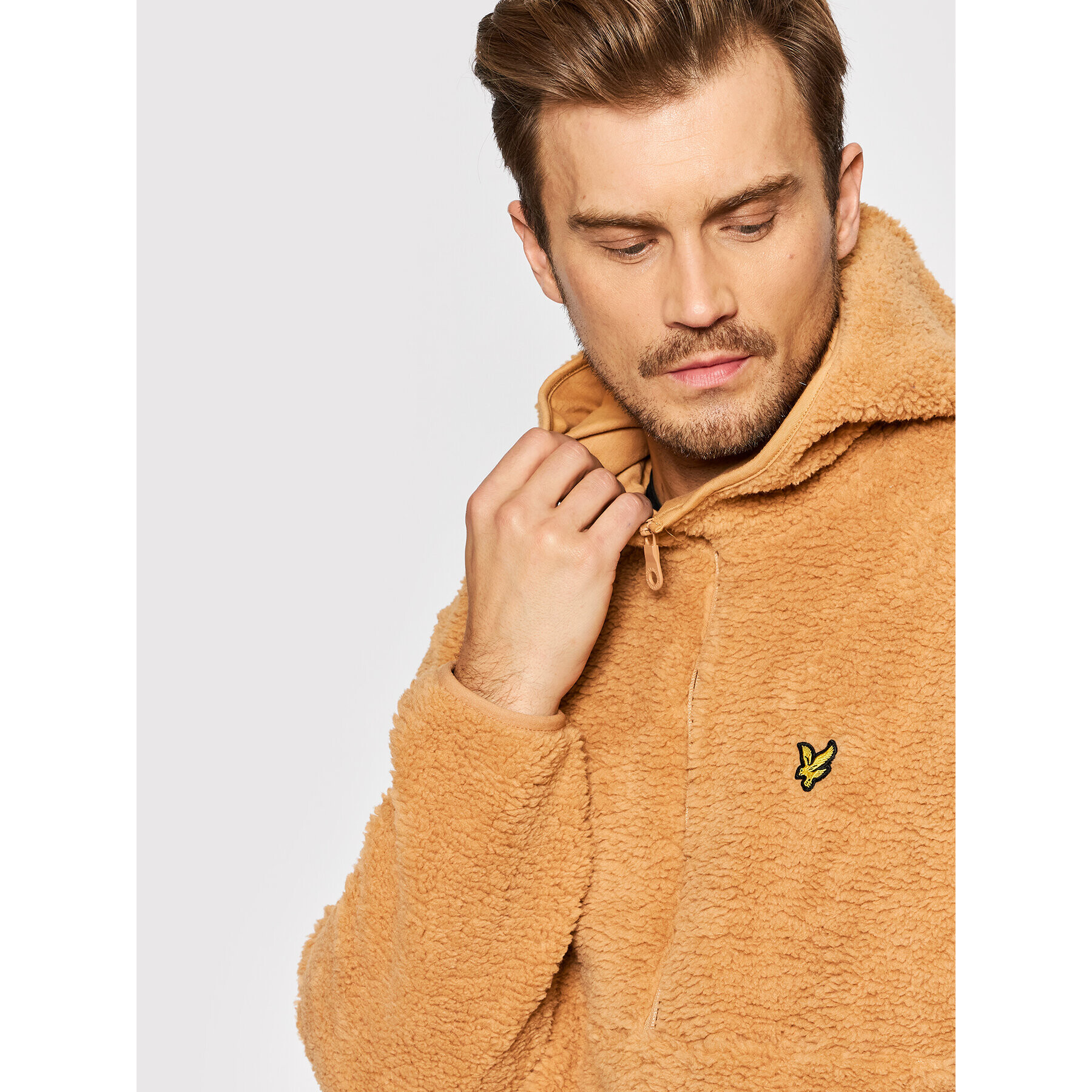 Lyle & Scott Суитшърт ML1513V Кафяв Regular Fit - Pepit.bg