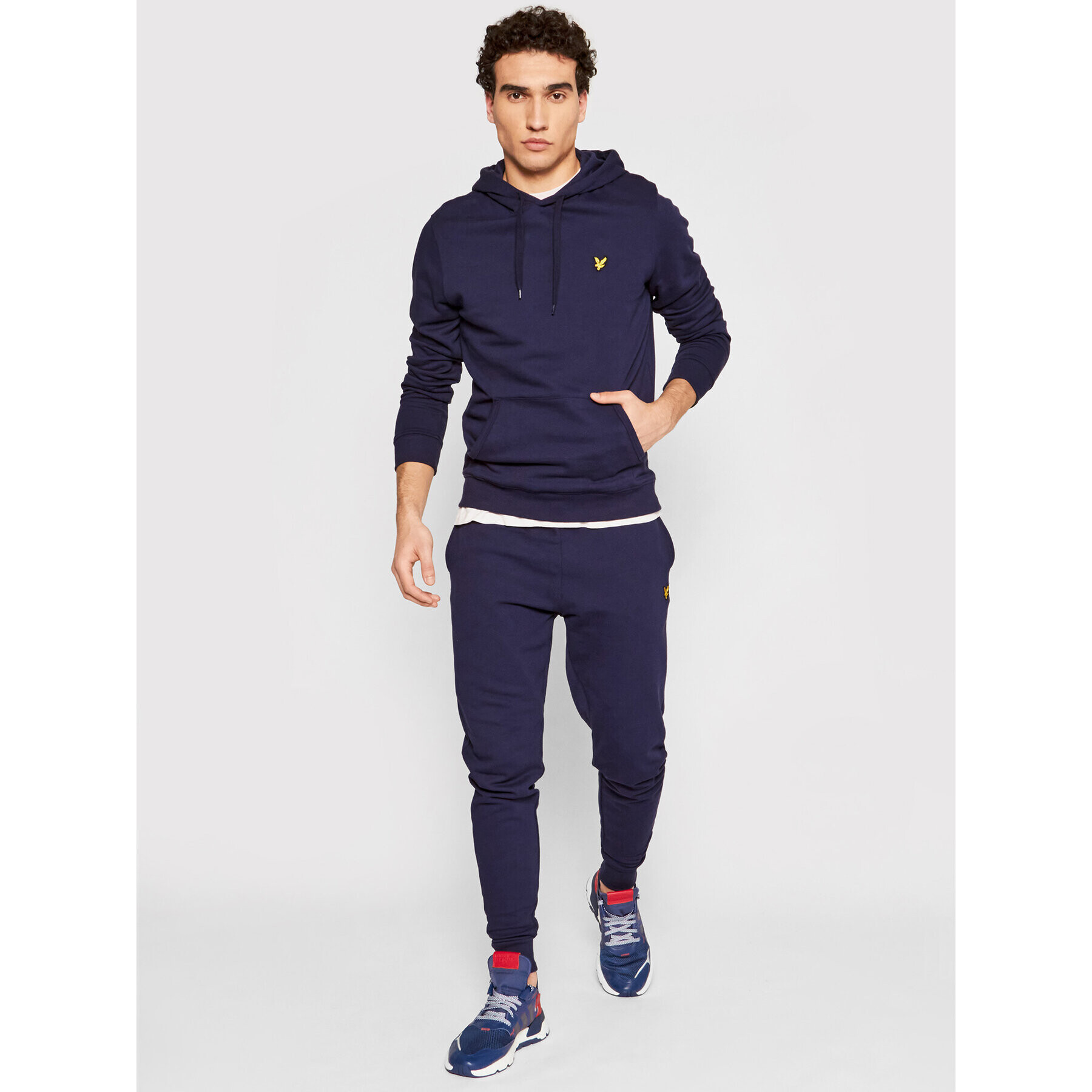 Lyle & Scott Суитшърт Pullover ML416VTR Тъмносин Regular Fit - Pepit.bg