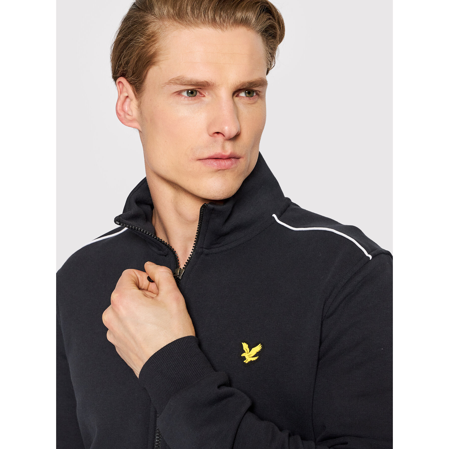 Lyle & Scott Суитшърт Track ML1580OGSP Черен Regular Fit - Pepit.bg