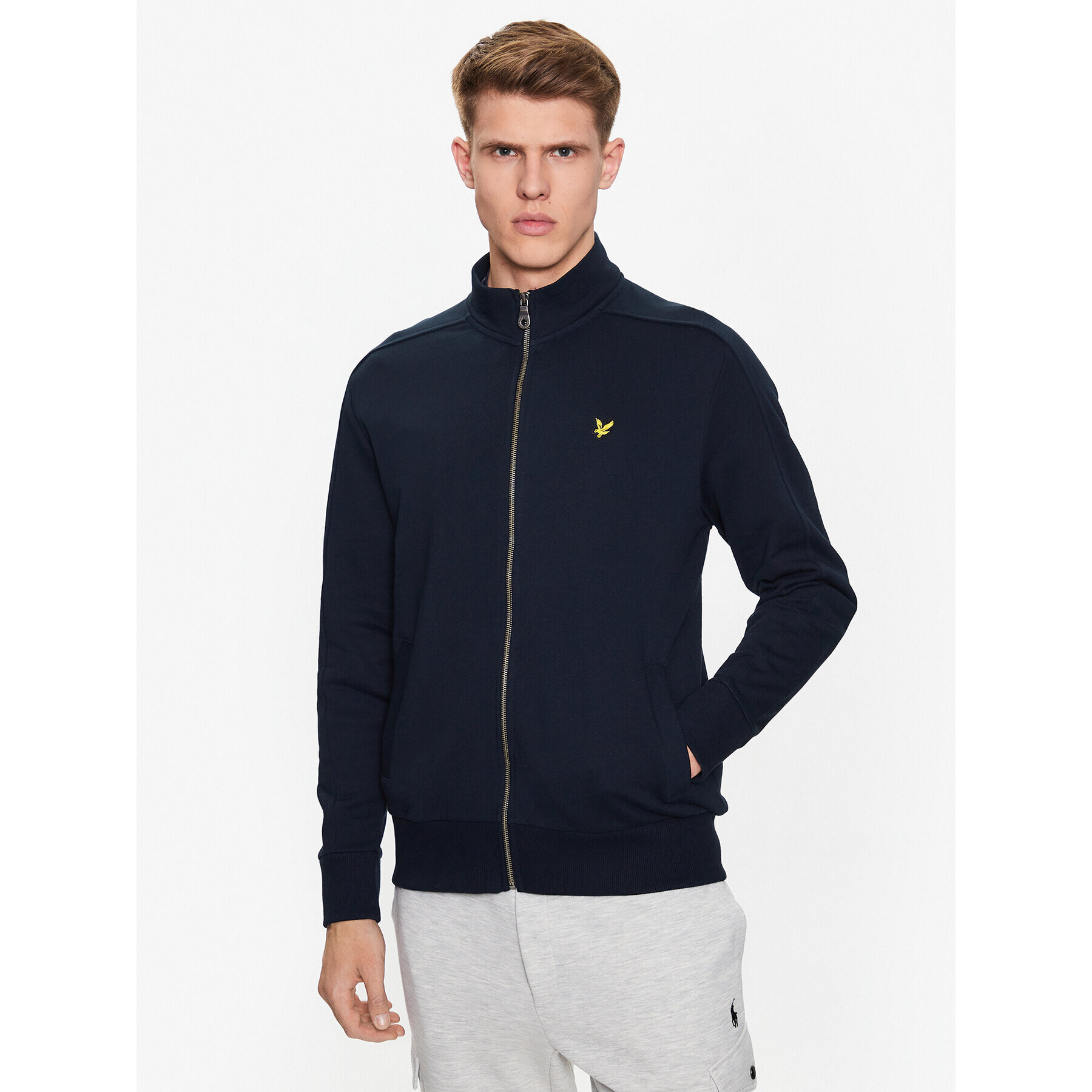 Lyle & Scott Суитшърт Track Top ML1690V Тъмносин Regular Fit - Pepit.bg