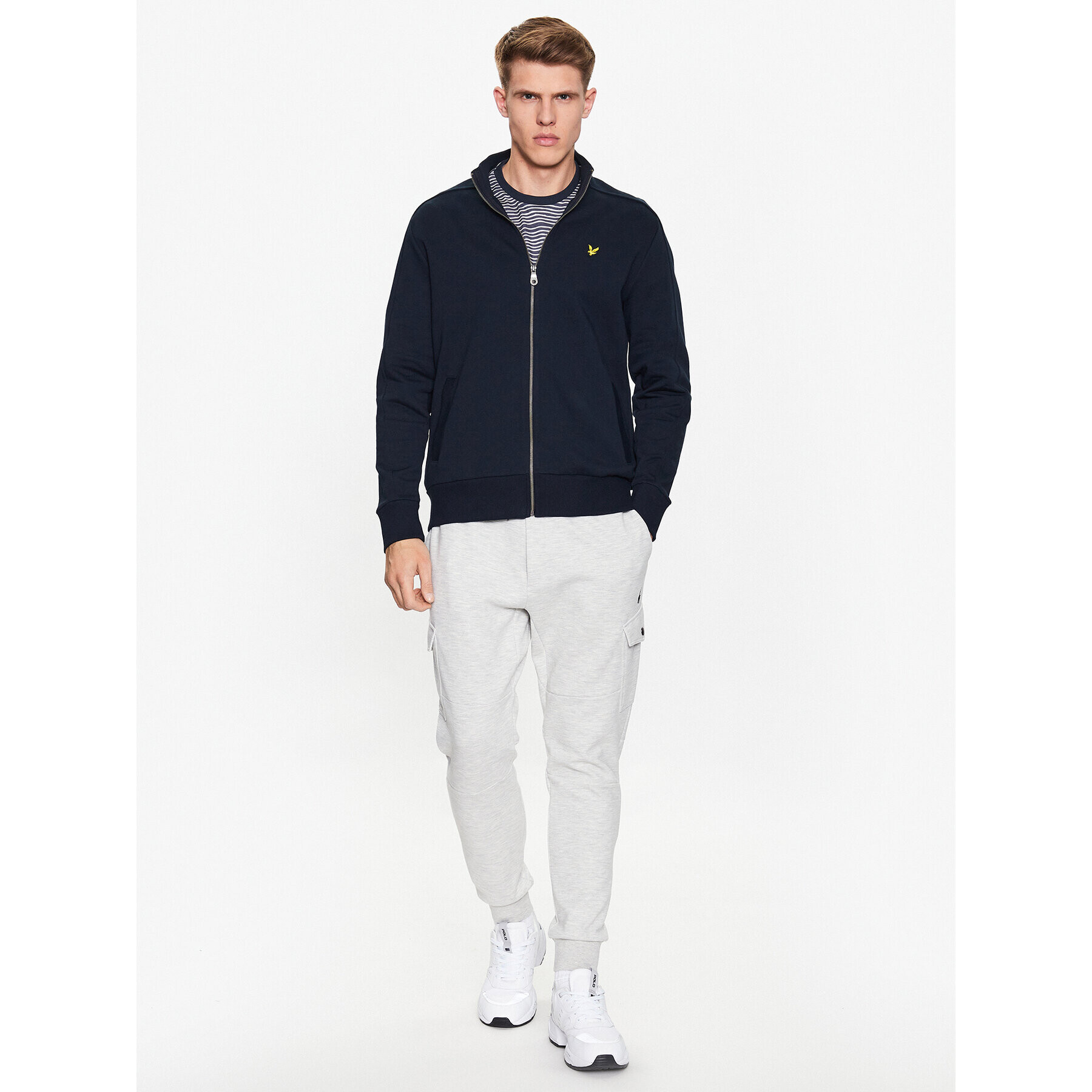 Lyle & Scott Суитшърт Track Top ML1690V Тъмносин Regular Fit - Pepit.bg