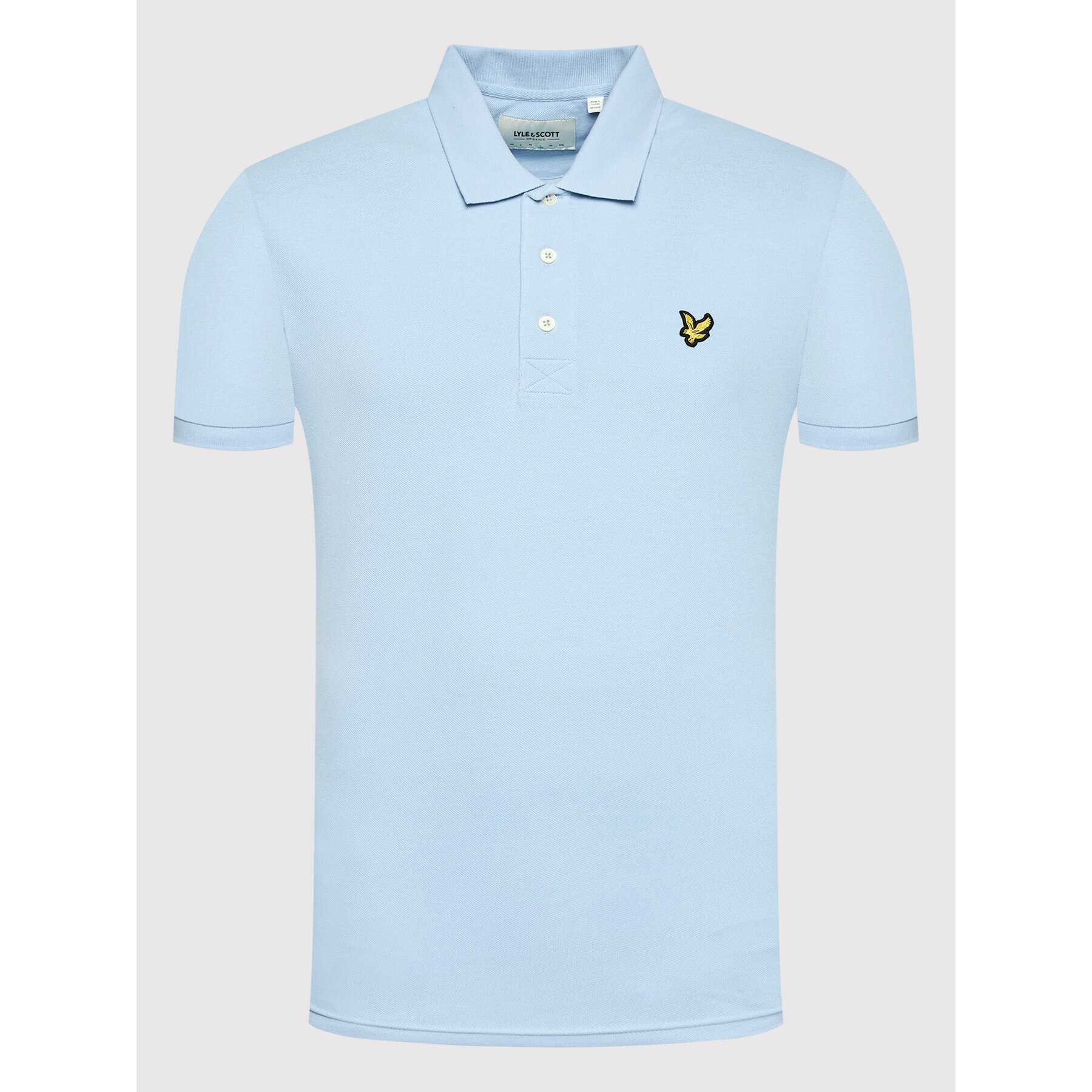 Lyle & Scott Тениска с яка и копчета Plain SP400VOG Син Regular Fit - Pepit.bg