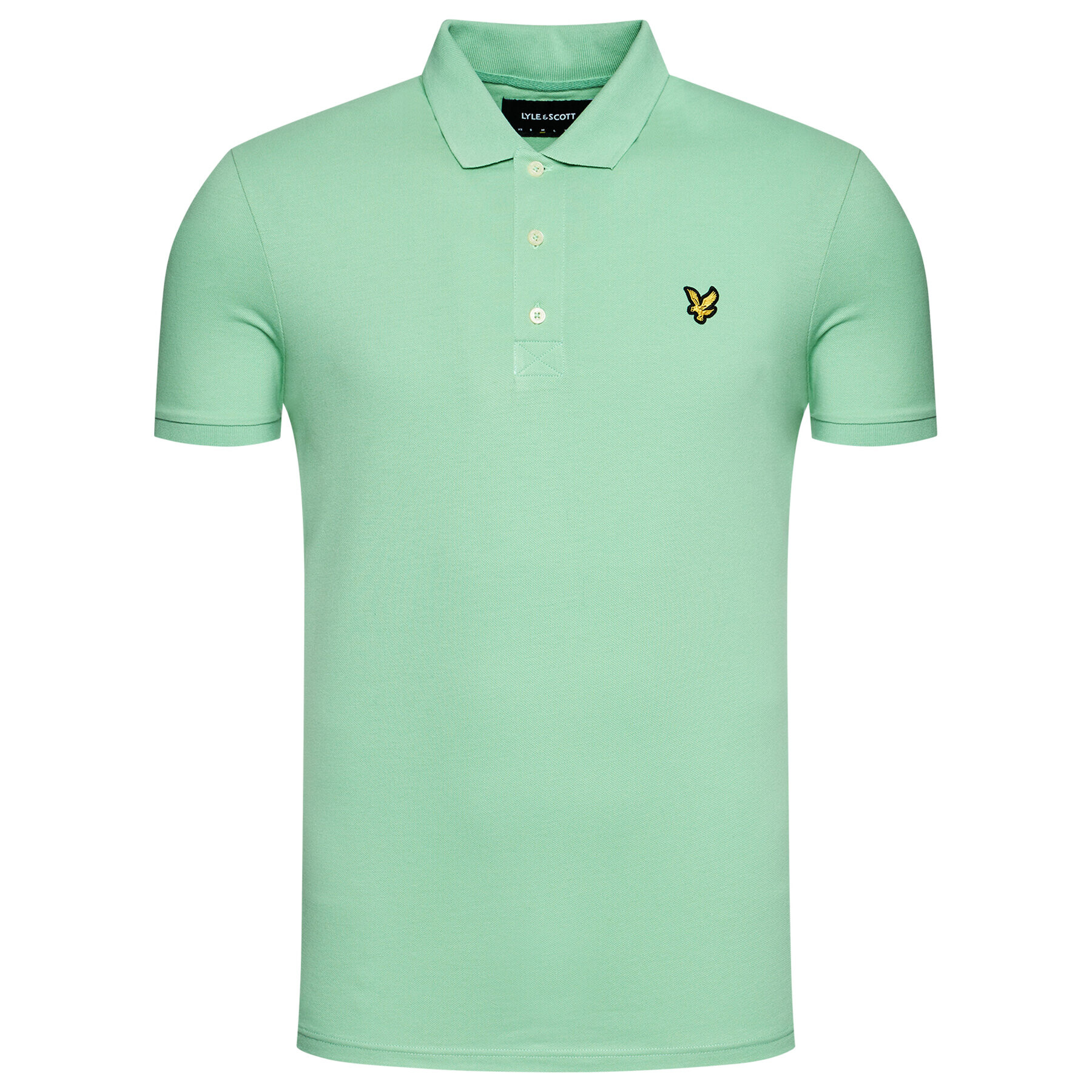 Lyle & Scott Тениска с яка и копчета Plain SP400VOG Зелен Regular Fit - Pepit.bg