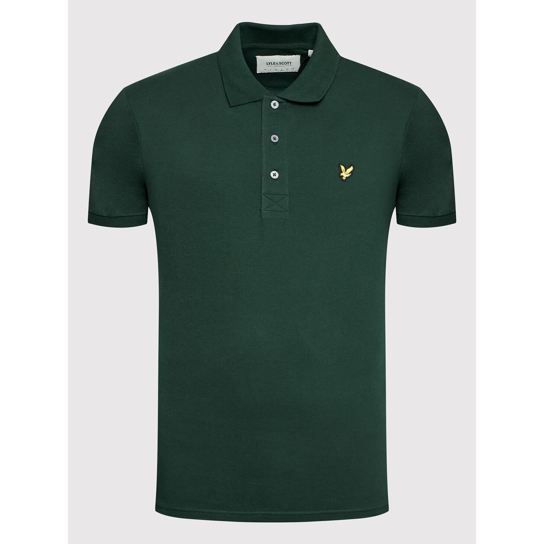 Lyle & Scott Тениска с яка и копчета Plain SP400VOG Зелен Regular Fit - Pepit.bg