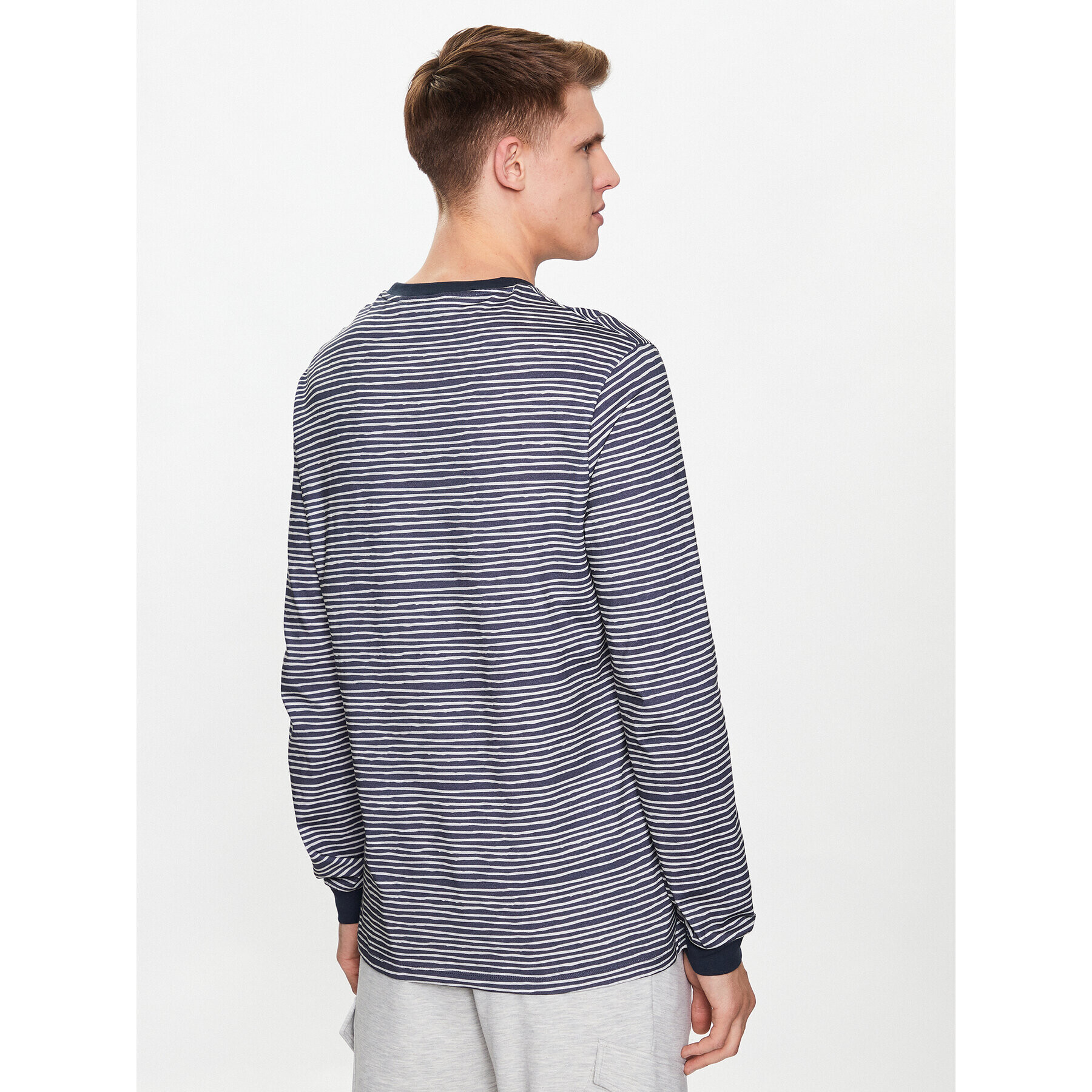 Lyle & Scott Тишърт BRETON STRIPE LONG SLEEVE T SHIRT TS1808V Тъмносин Regular Fit - Pepit.bg